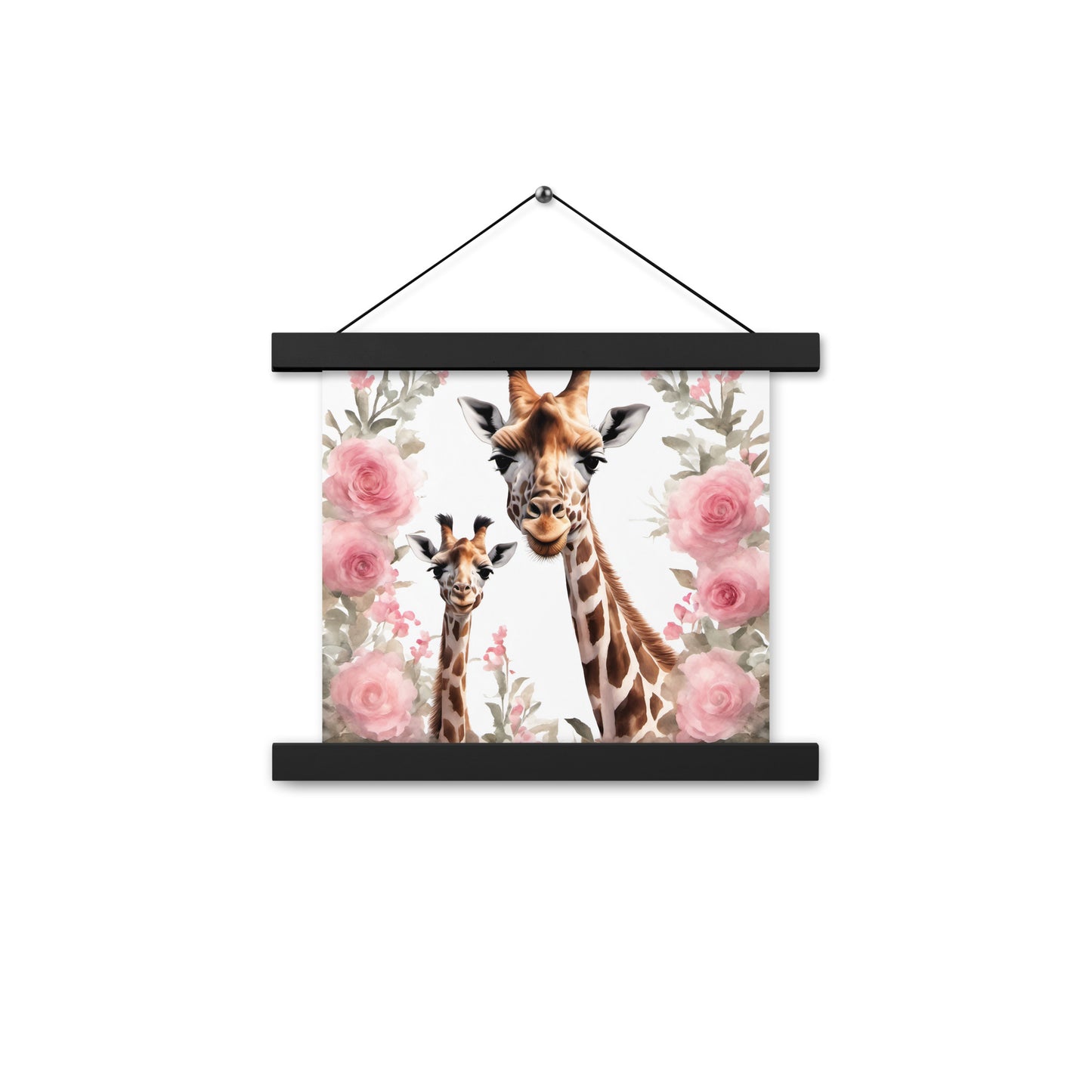 Mamma and Baby Giraffe Nursery Poster with hangers CedarHill Country Market