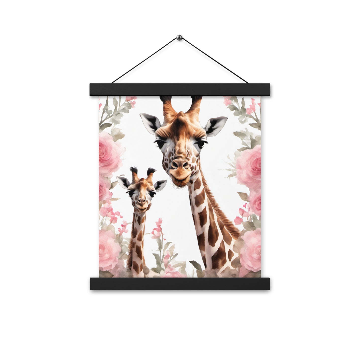 Mamma and Baby Giraffe Nursery Poster with hangers CedarHill Country Market
