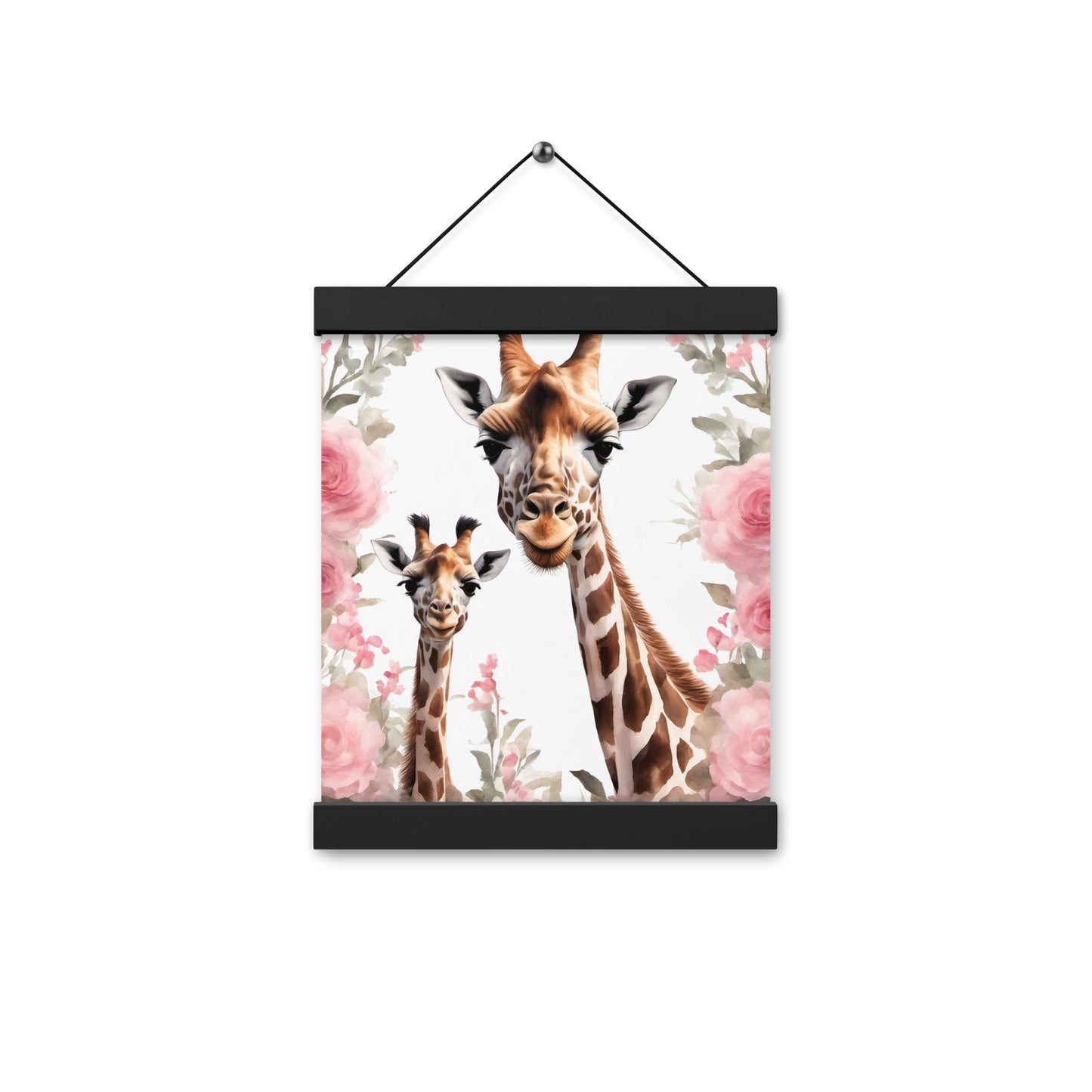Mamma and Baby Giraffe Nursery Poster with hangers CedarHill Country Market