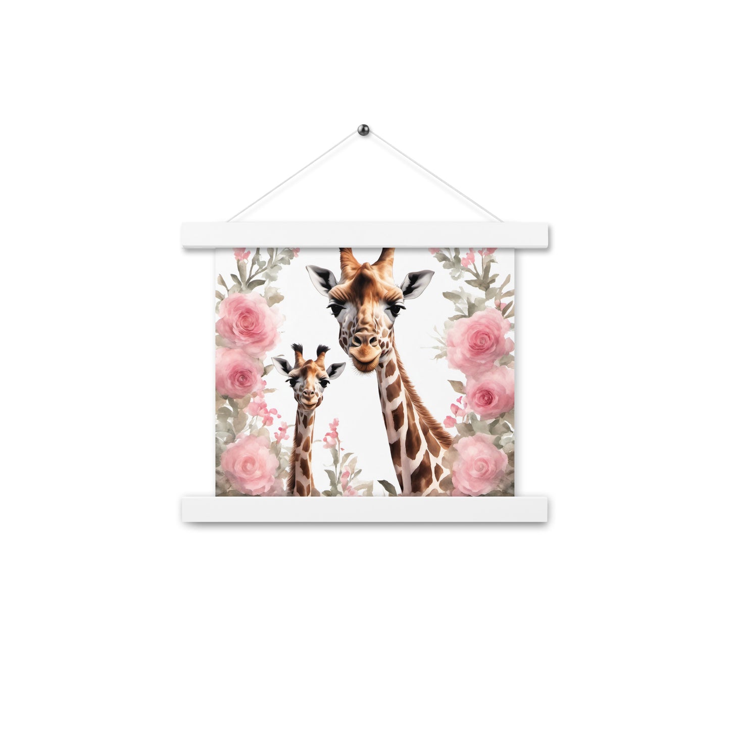 Mamma and Baby Giraffe Nursery Poster with hangers CedarHill Country Market