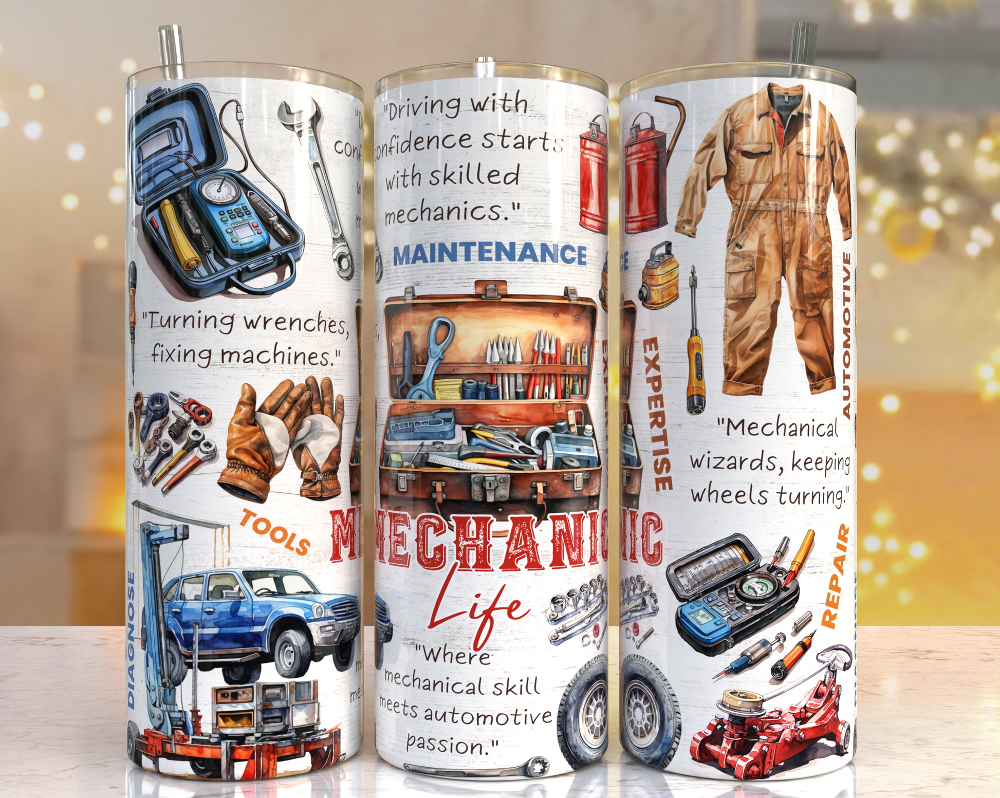 Mechanic Life Stainless steel tumbler CedarHill Country Market