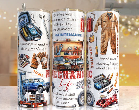 Mechanic Life Stainless steel tumbler CedarHill Country Market