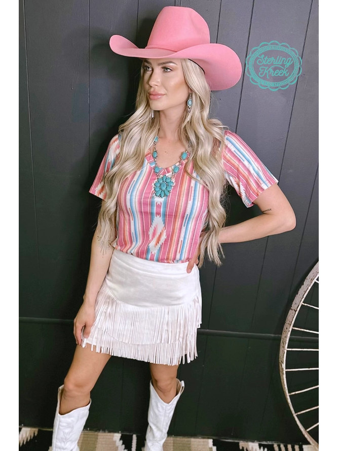 Frio River Western Serape Style T-shirt CedarHill Country Market