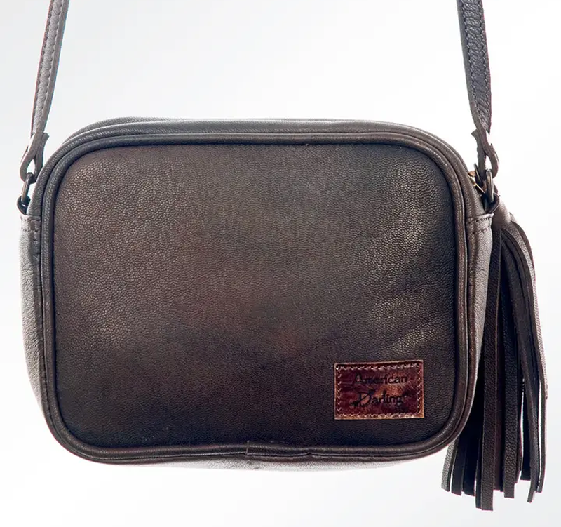 Crossbody Genuine Western Leather Women Bag Cedar Hill Country Market