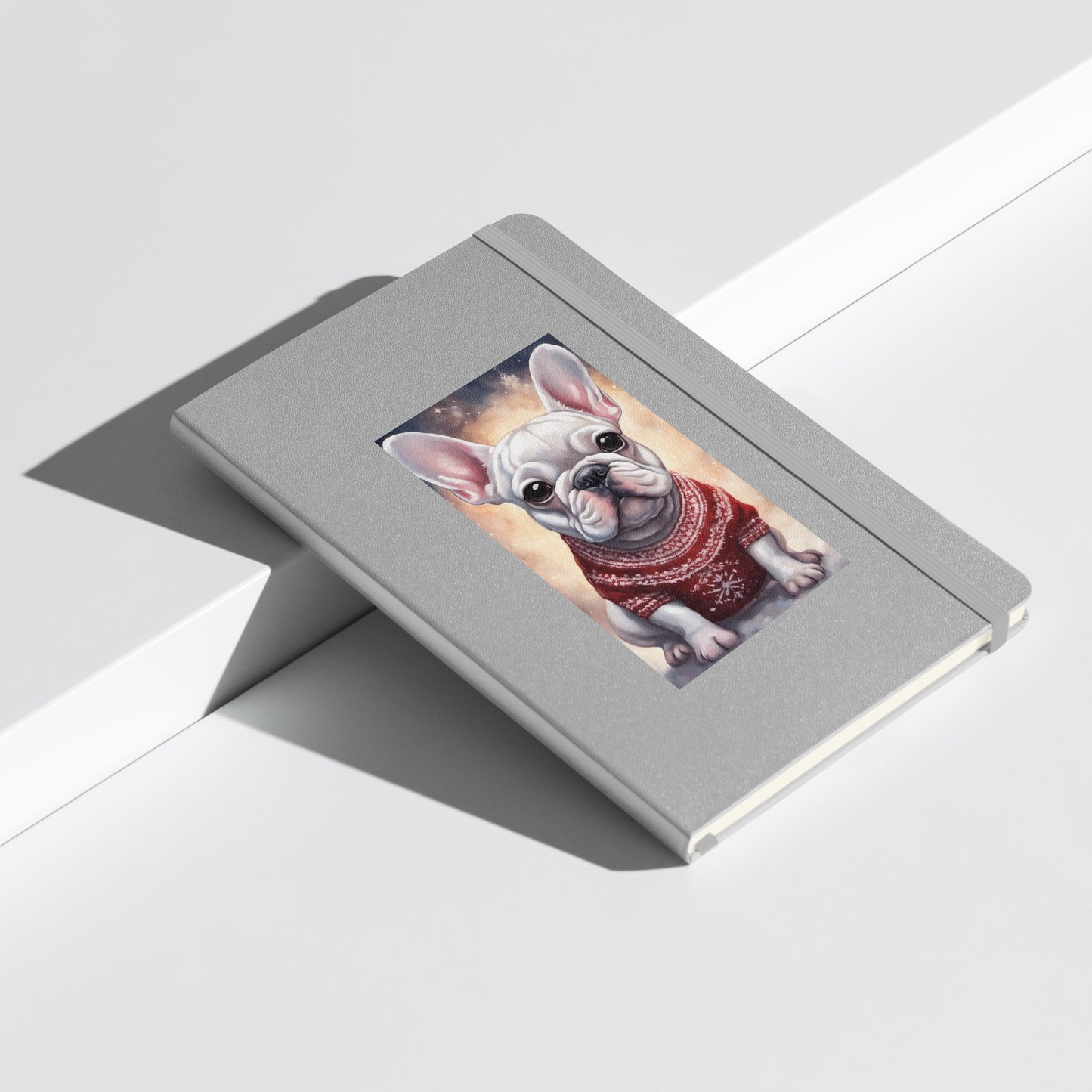Winter Frenchie Hardcover bound notebook CedarHill Country Market