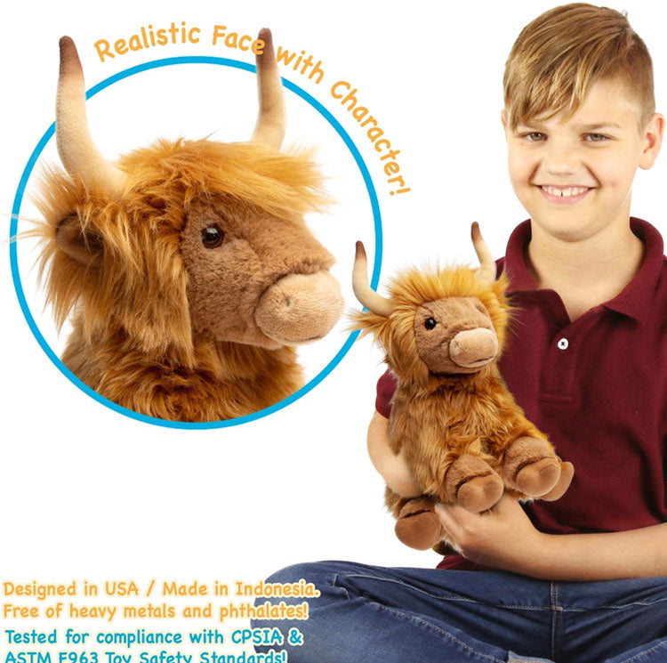 Henley the Stuffed Toy Highland Cow Cedar Hill Country Market