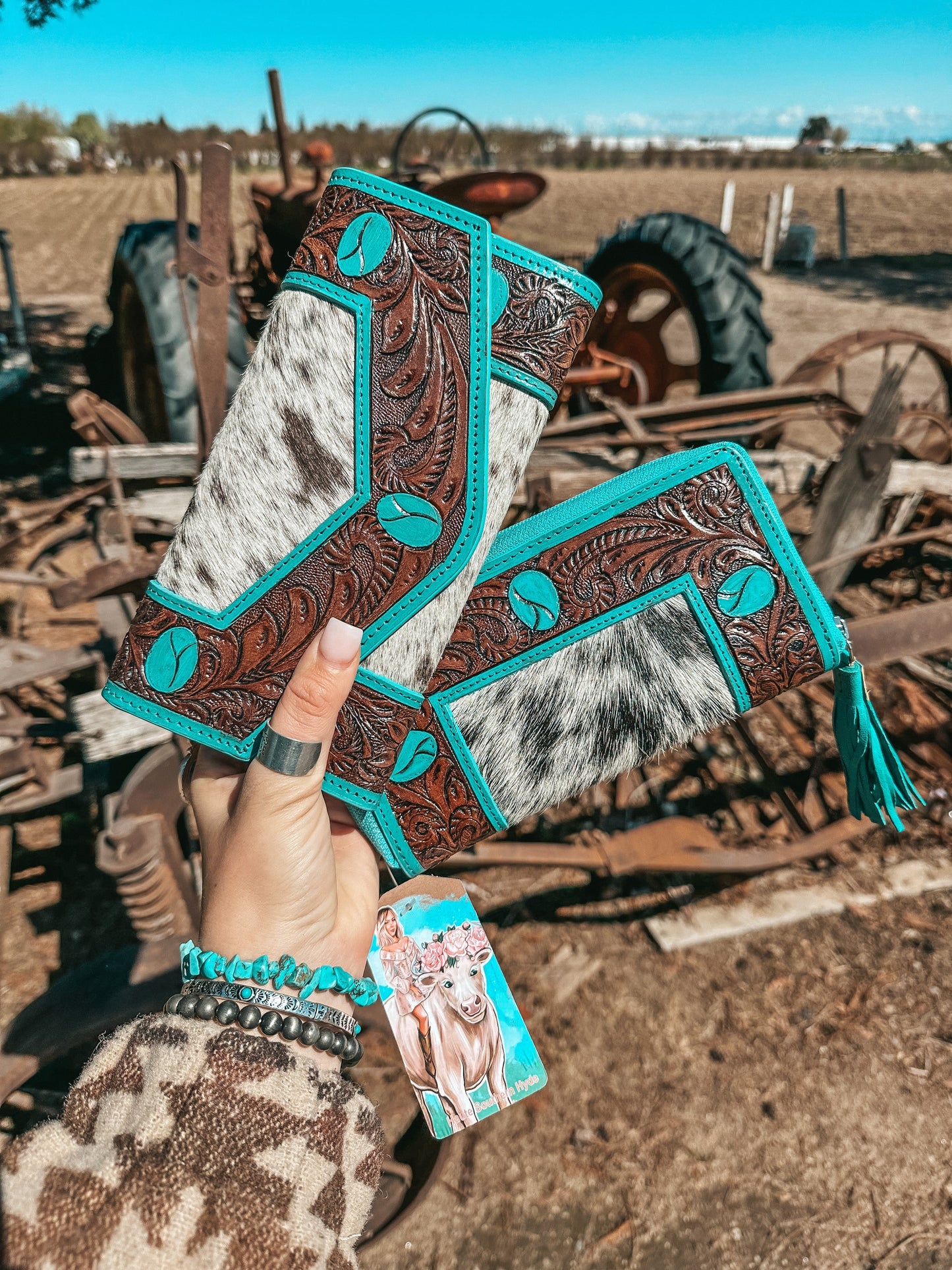 The Turquoise Dreams Wallet a Haute Southern Hyde by Beth Marie Exclusive Haute Southern Hyde