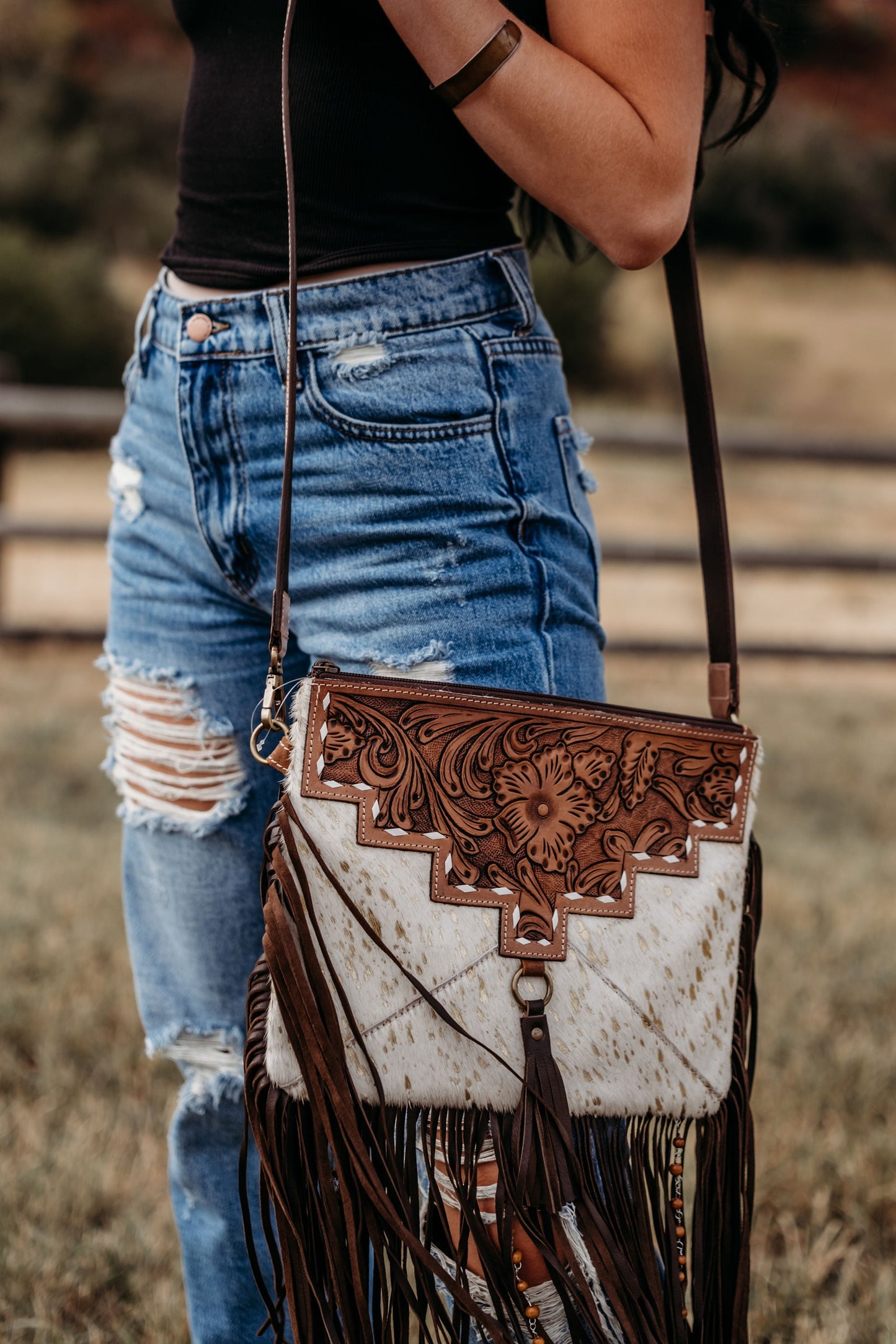 The Lancaster (Gold Foil/White Hyde) a Haute Southern Hyde by Beth Marie Exclusive Haute Southern Hyde
