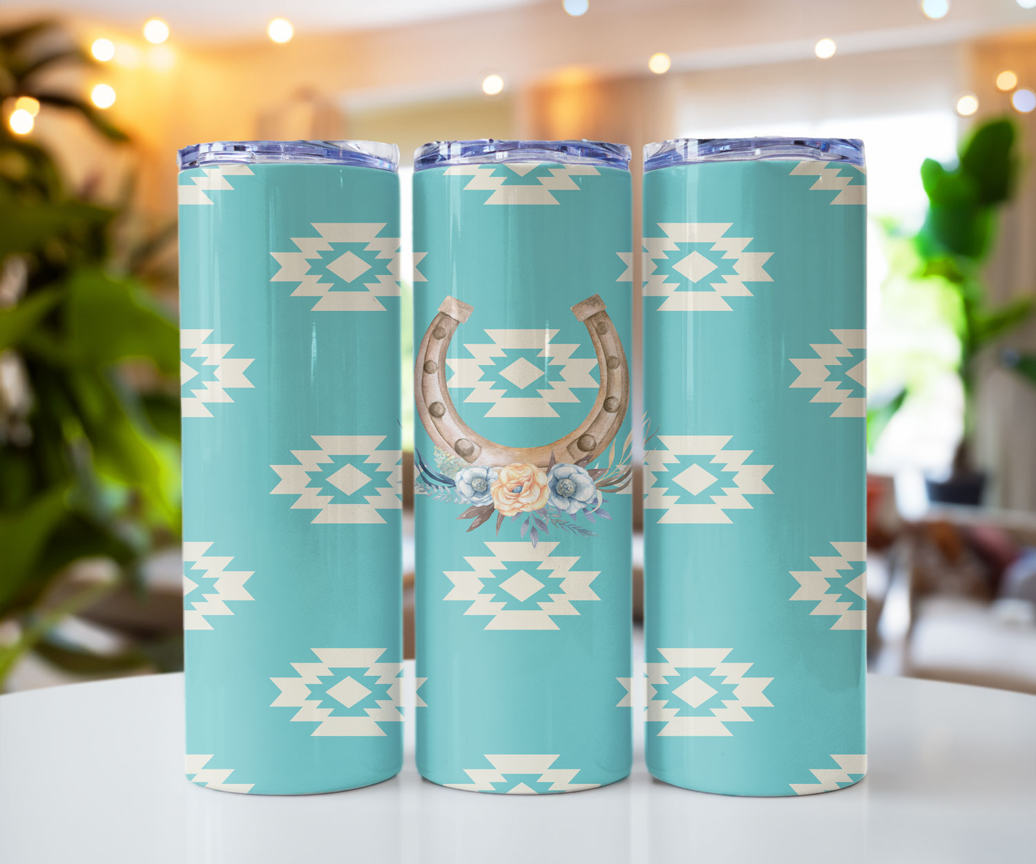 Southwest Style Stainless Steel Tumblers 20 oz Cedar Hill Country Market