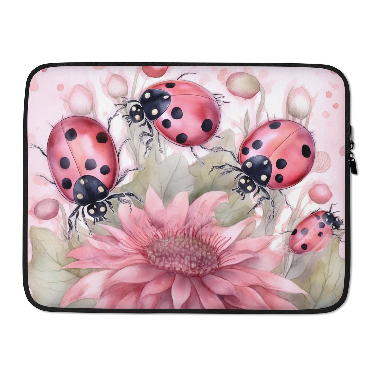 Pink Lady Bug Laptop Sleeve CedarHill Country Market