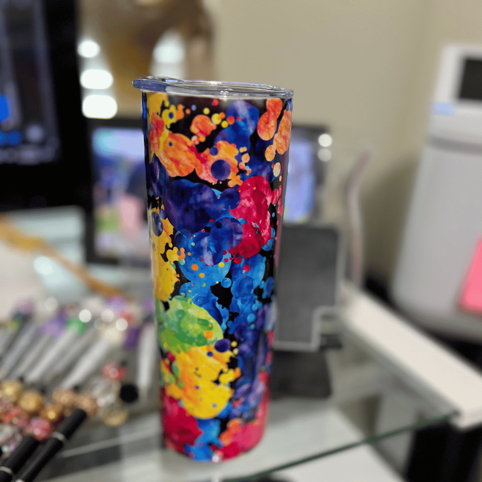 Loved Themed Color Blast Tumbler 20 oz Insulated Stainless Steel CedarHill Country Market