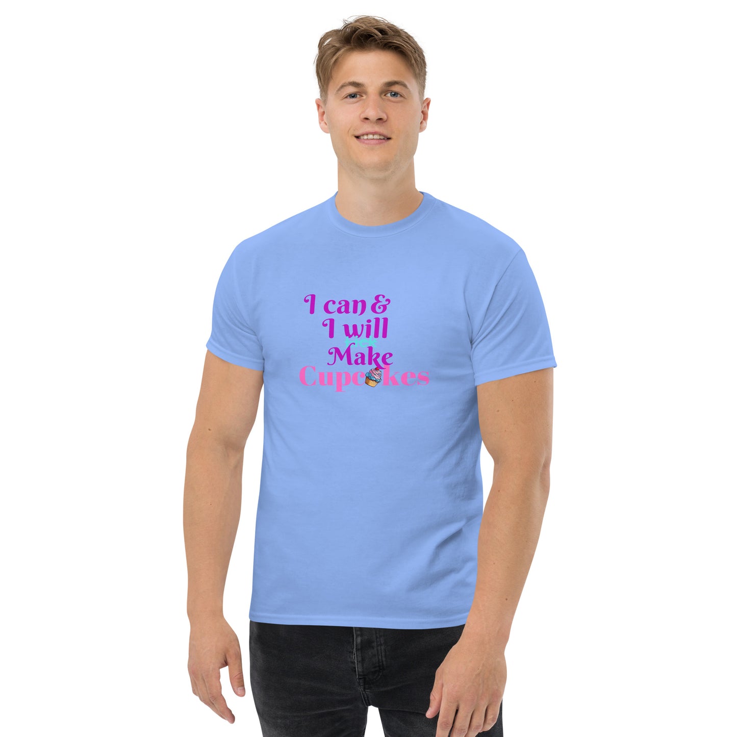 I can and I will Lick/Make Cupcakes Bakery Themed Men's classic tee CedarHill Country Market