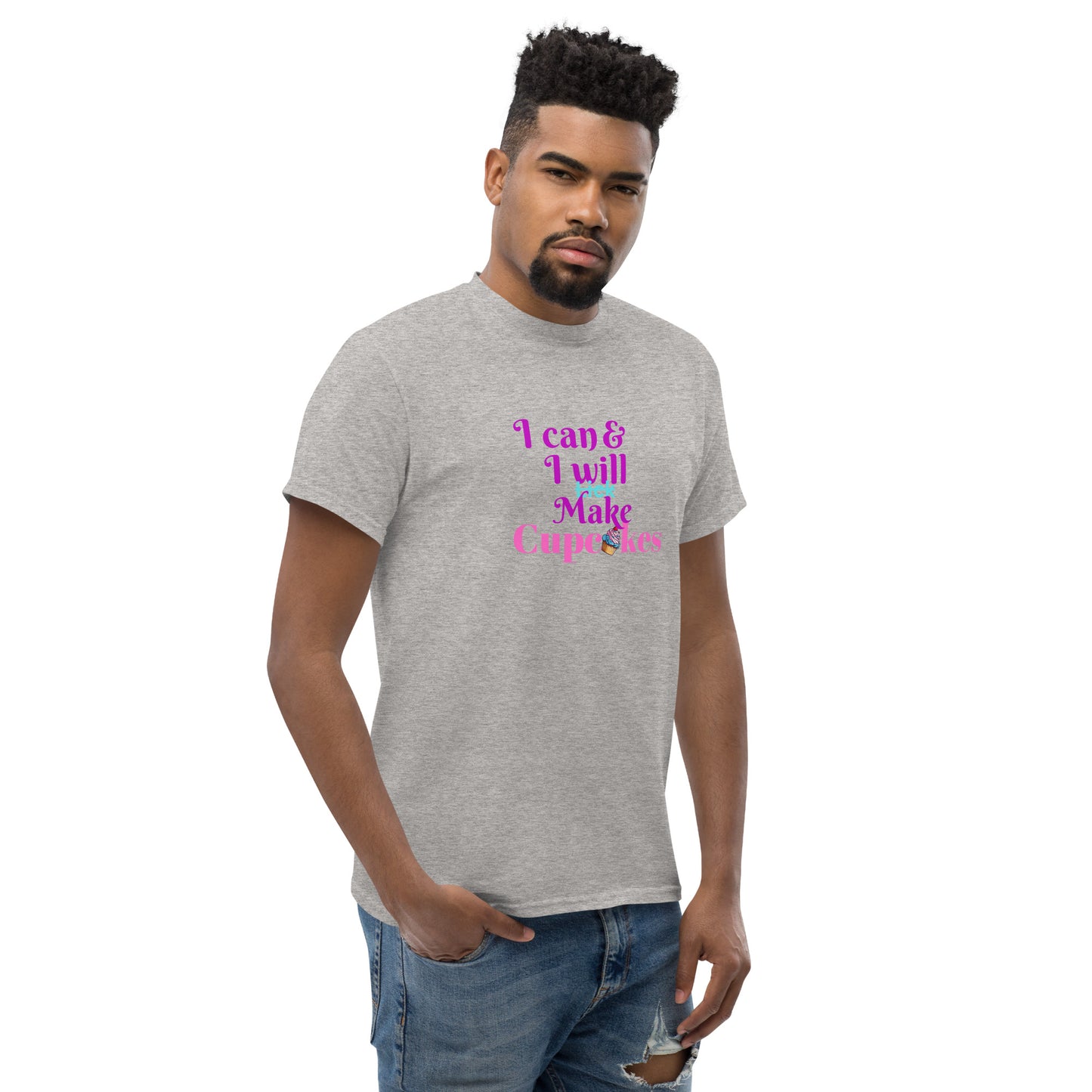 I can and I will Lick/Make Cupcakes Bakery Themed Men's classic tee CedarHill Country Market