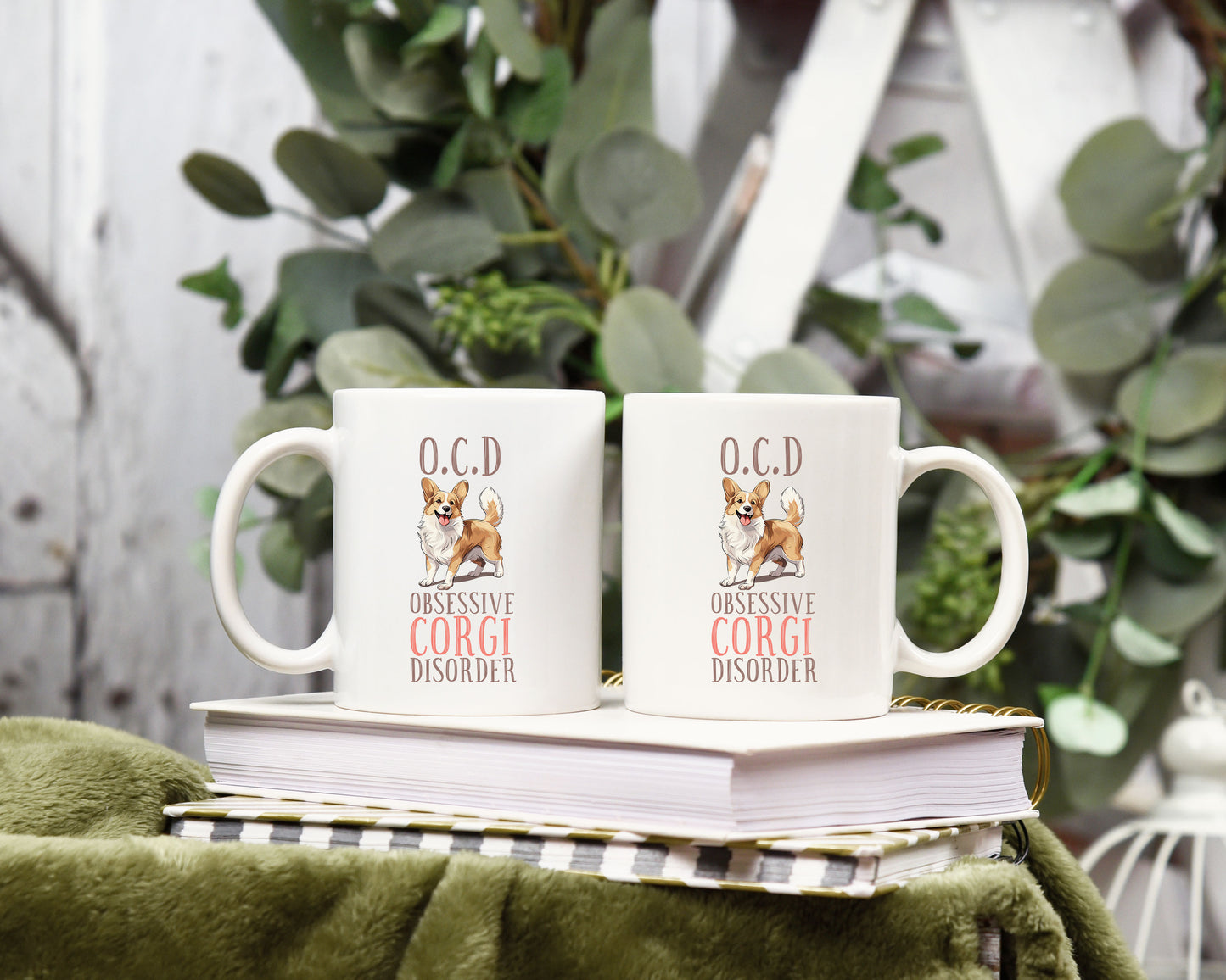 OCD Corgie Dog 12oz Coffee Mug CedarHill Country Market