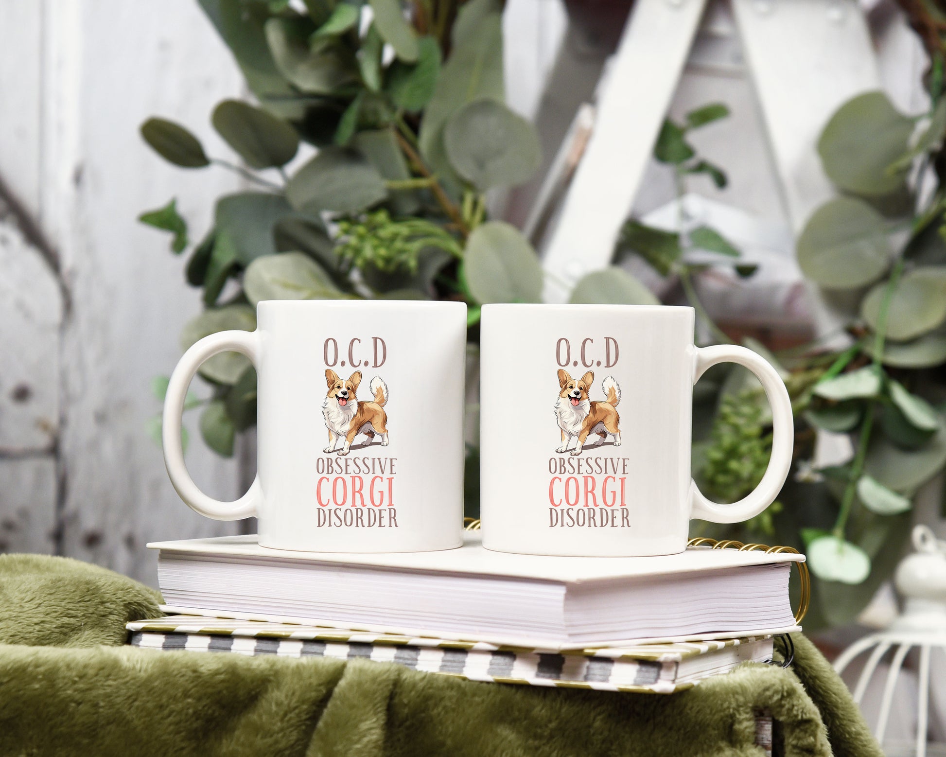 OCD Corgie Dog 12oz Coffee Mug CedarHill Country Market