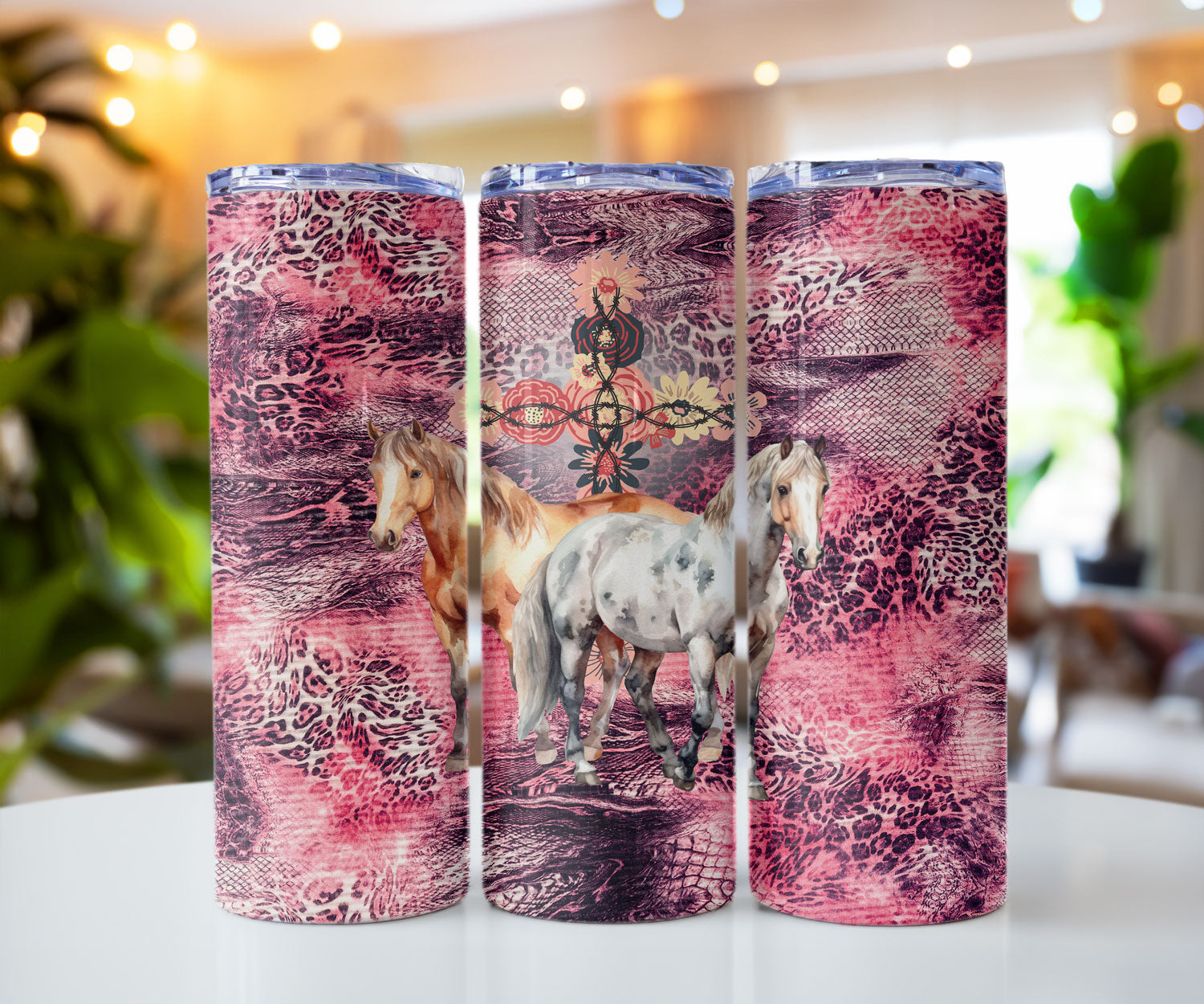 Southwest Style Stainless Steel Tumblers 20 oz Cedar Hill Country Market