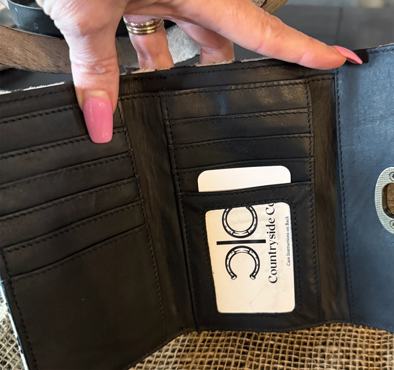 Splash Cowhide Womens Wallet Cedar Hill Country Market