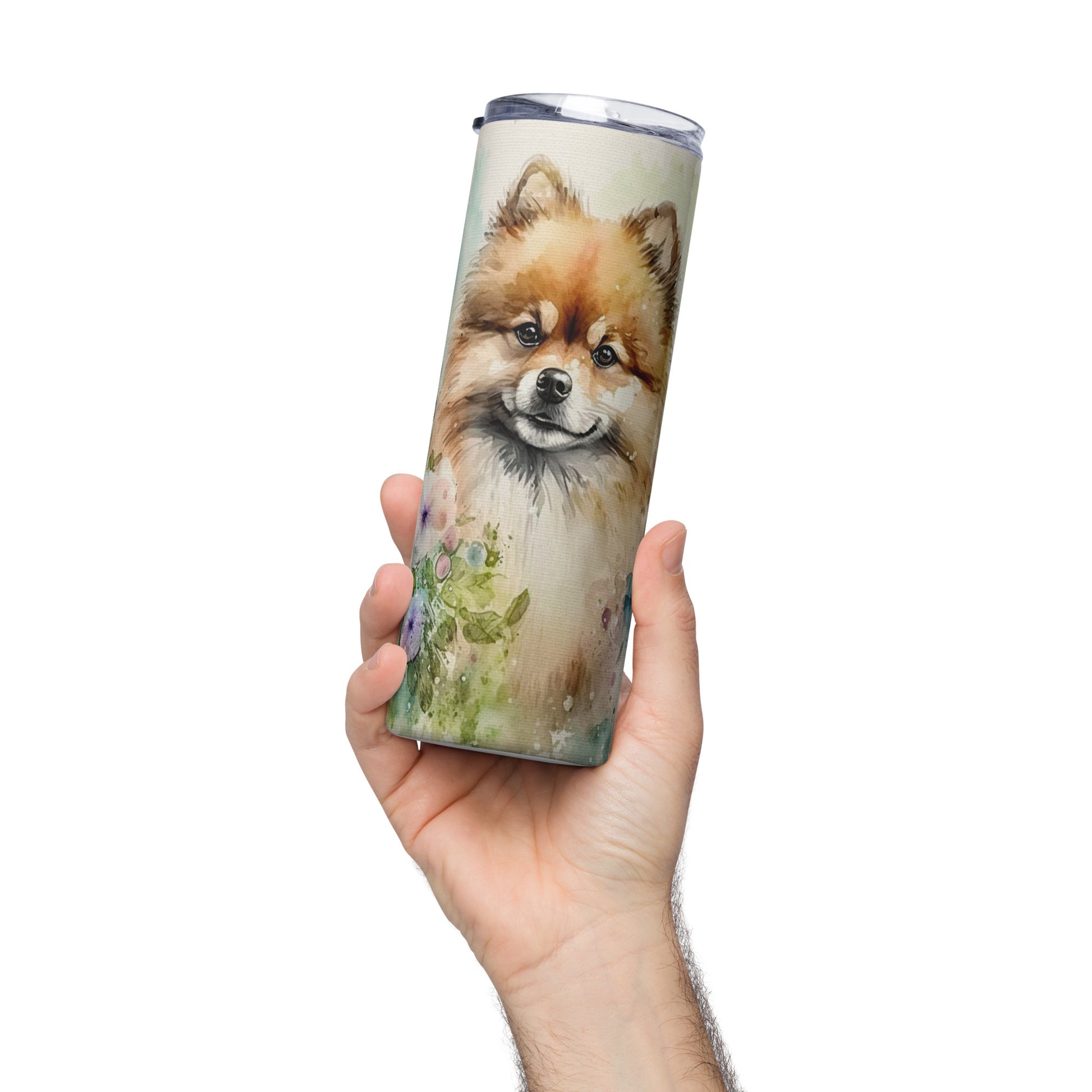 Golden Pomeranian Stainless steel tumbler CedarHill Country Market