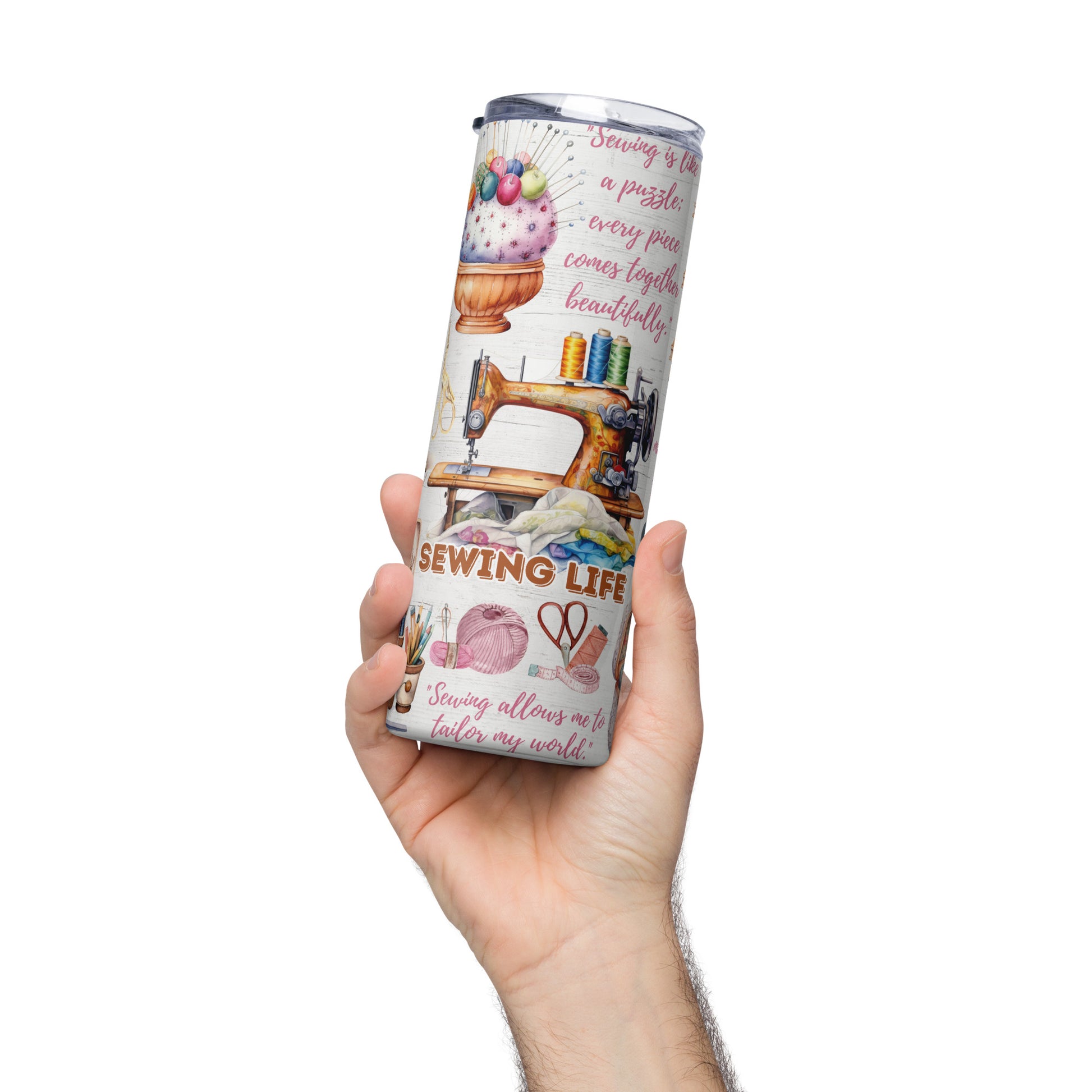 Sewing Life Stainless steel tumbler CedarHill Country Market