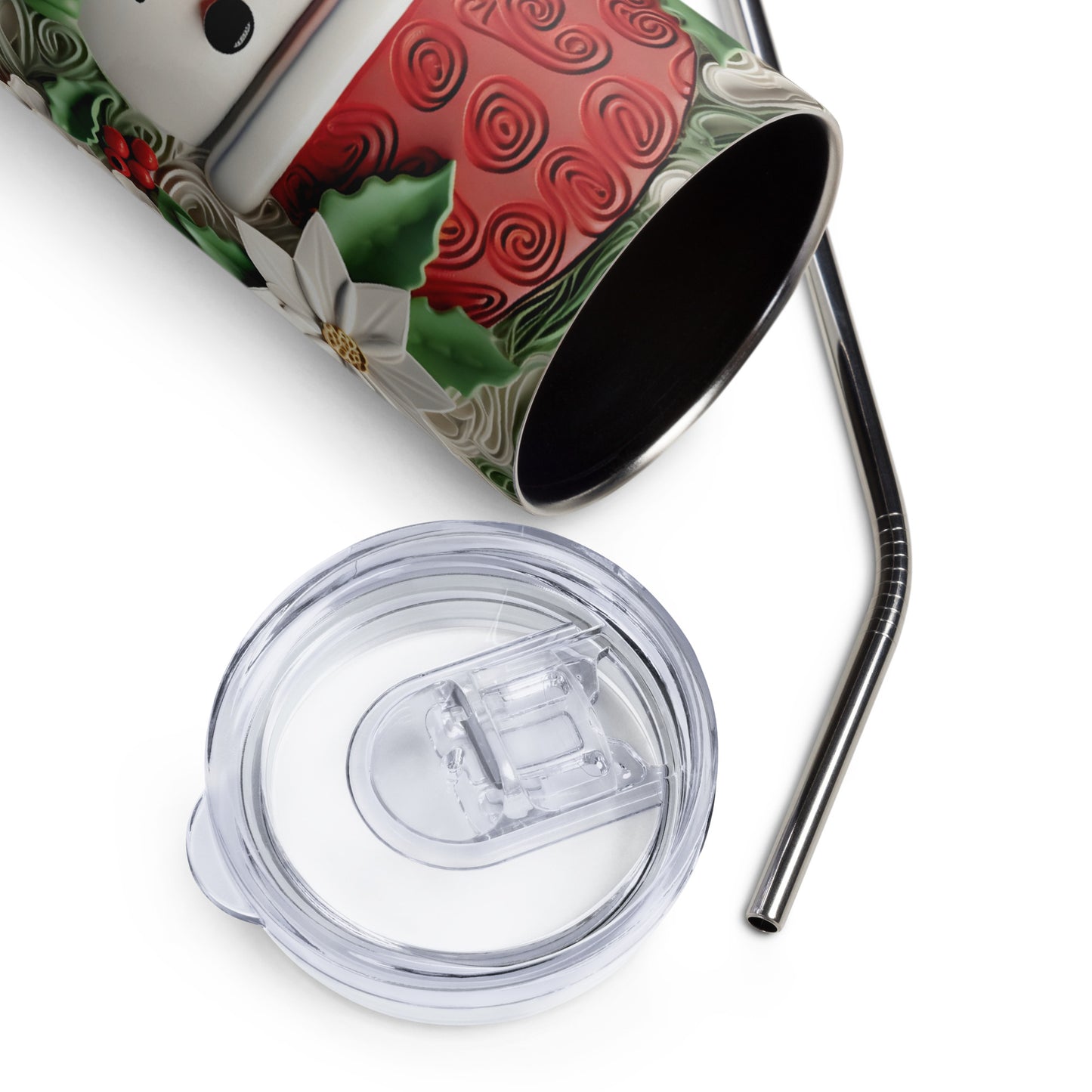 Christmas 3D Snowman 20 oz Stainless steel tumbler CedarHill Country Market