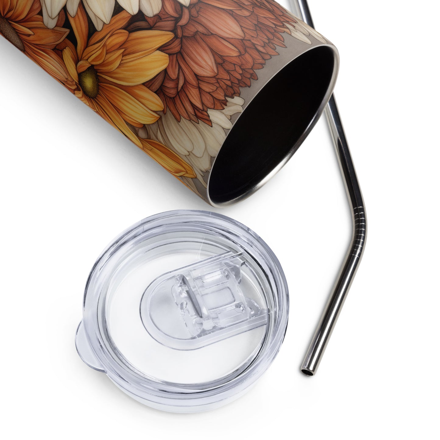 Fall Mums in Bloom Stainless steel tumbler CedarHill Country Market