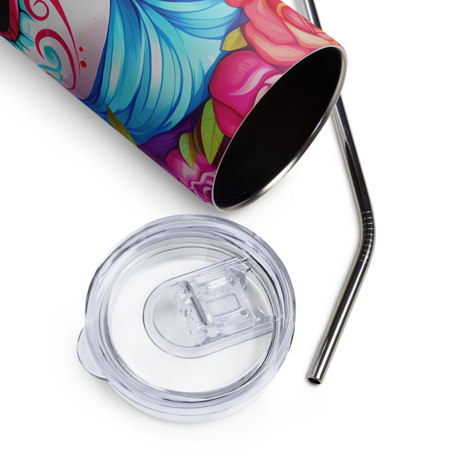 Day of the Dead Sugar Skull 02 Stainless steel tumbler CedarHill Country Market