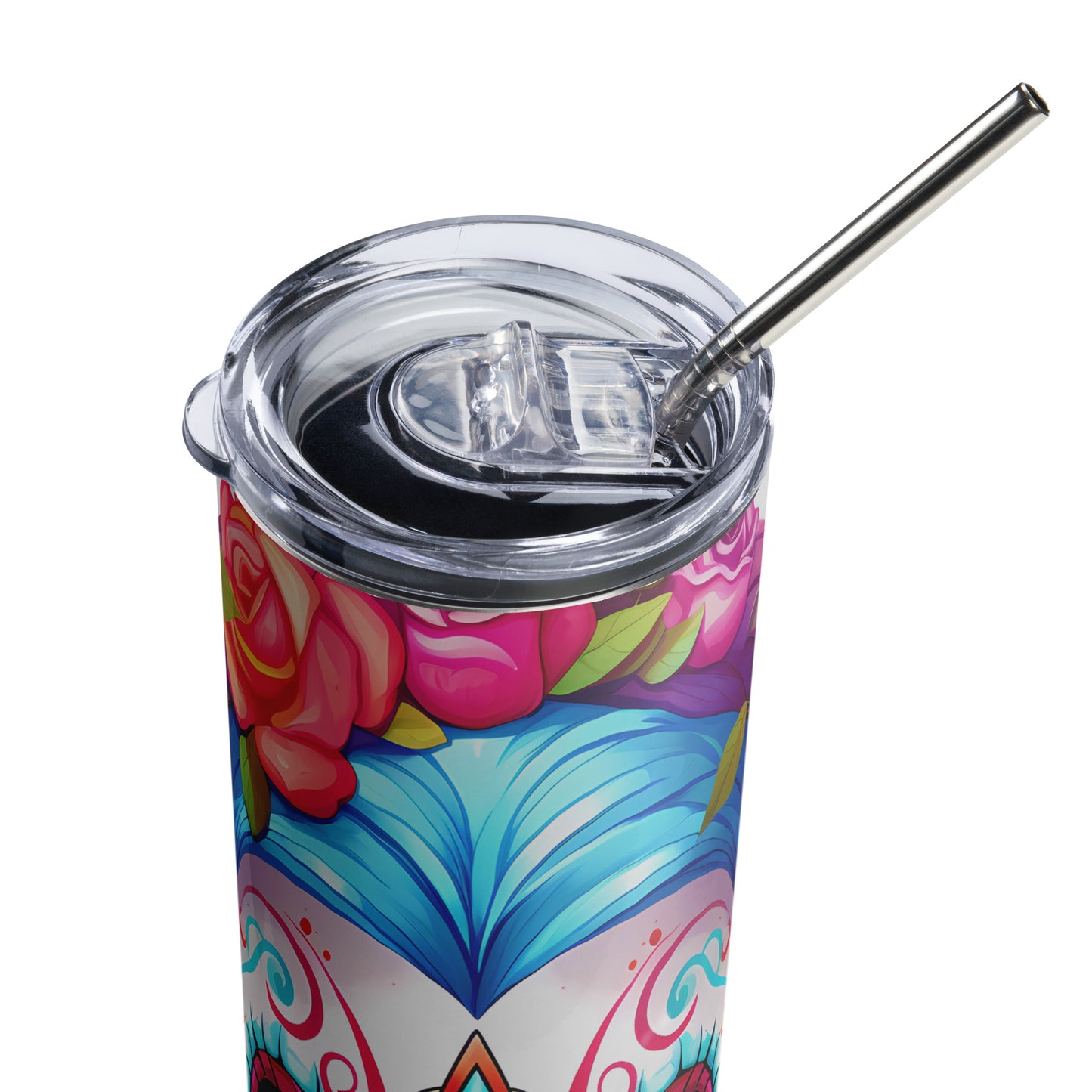 Day of the Dead Sugar Skull 02 Stainless steel tumbler CedarHill Country Market