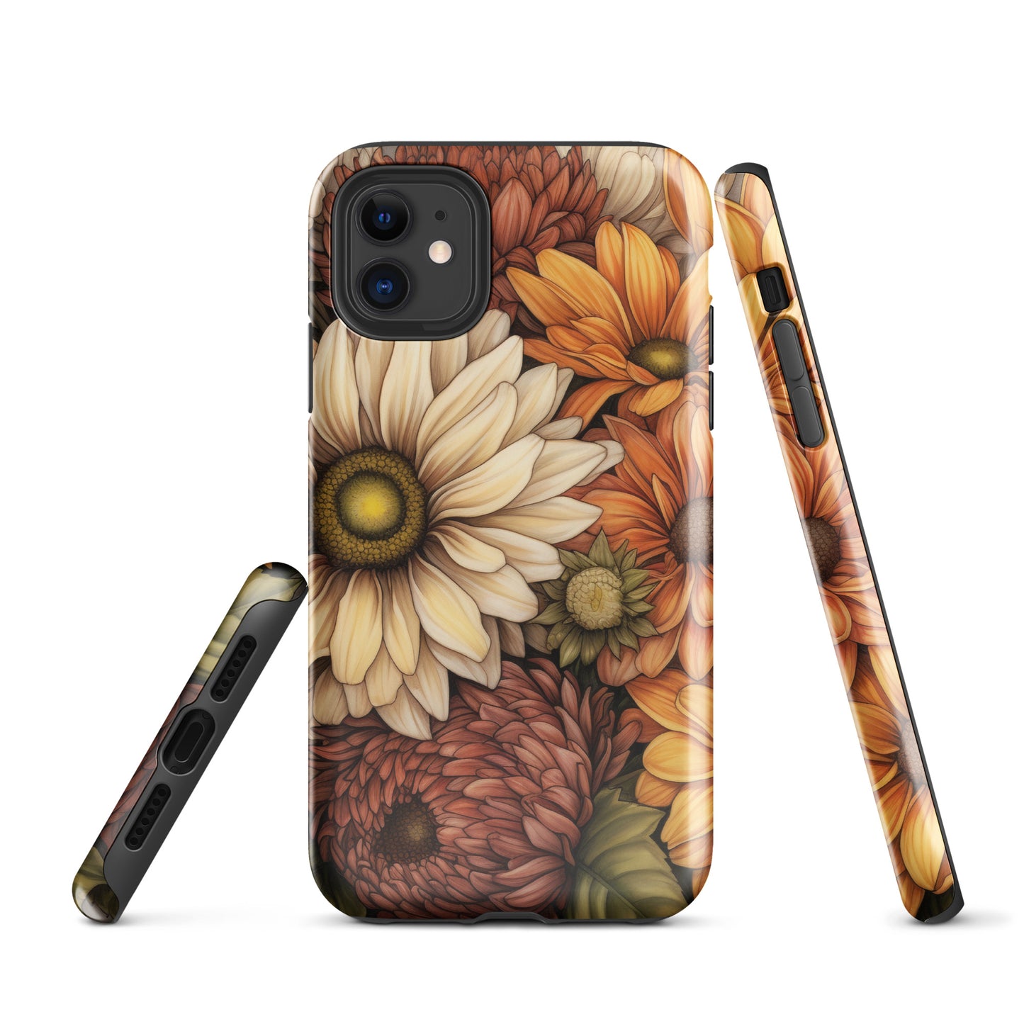 Falling Mums Tough Case for iPhone® CedarHill Country Market