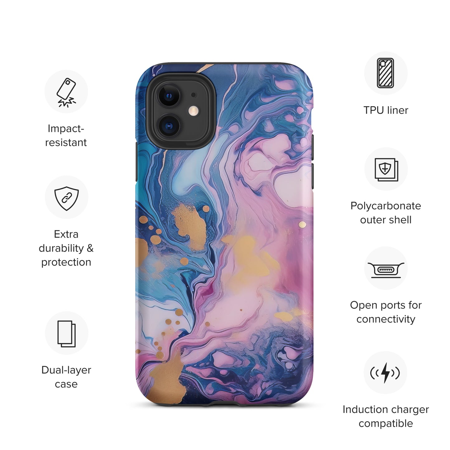 Inky Purple Tough Case for iPhone® CedarHill Country Market