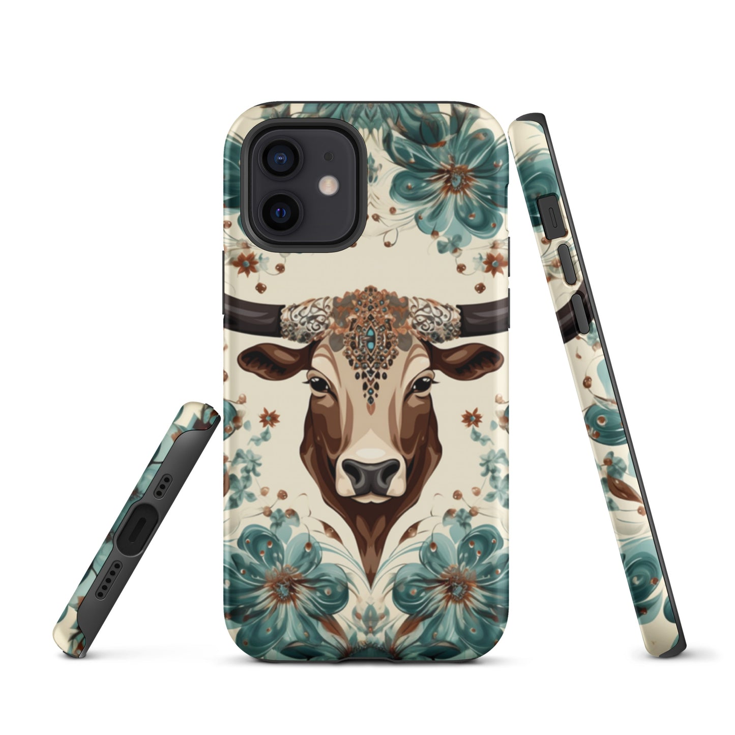 Rancho Rose Bull Head Western Tough Case for iPhone® CedarHill Country Market
