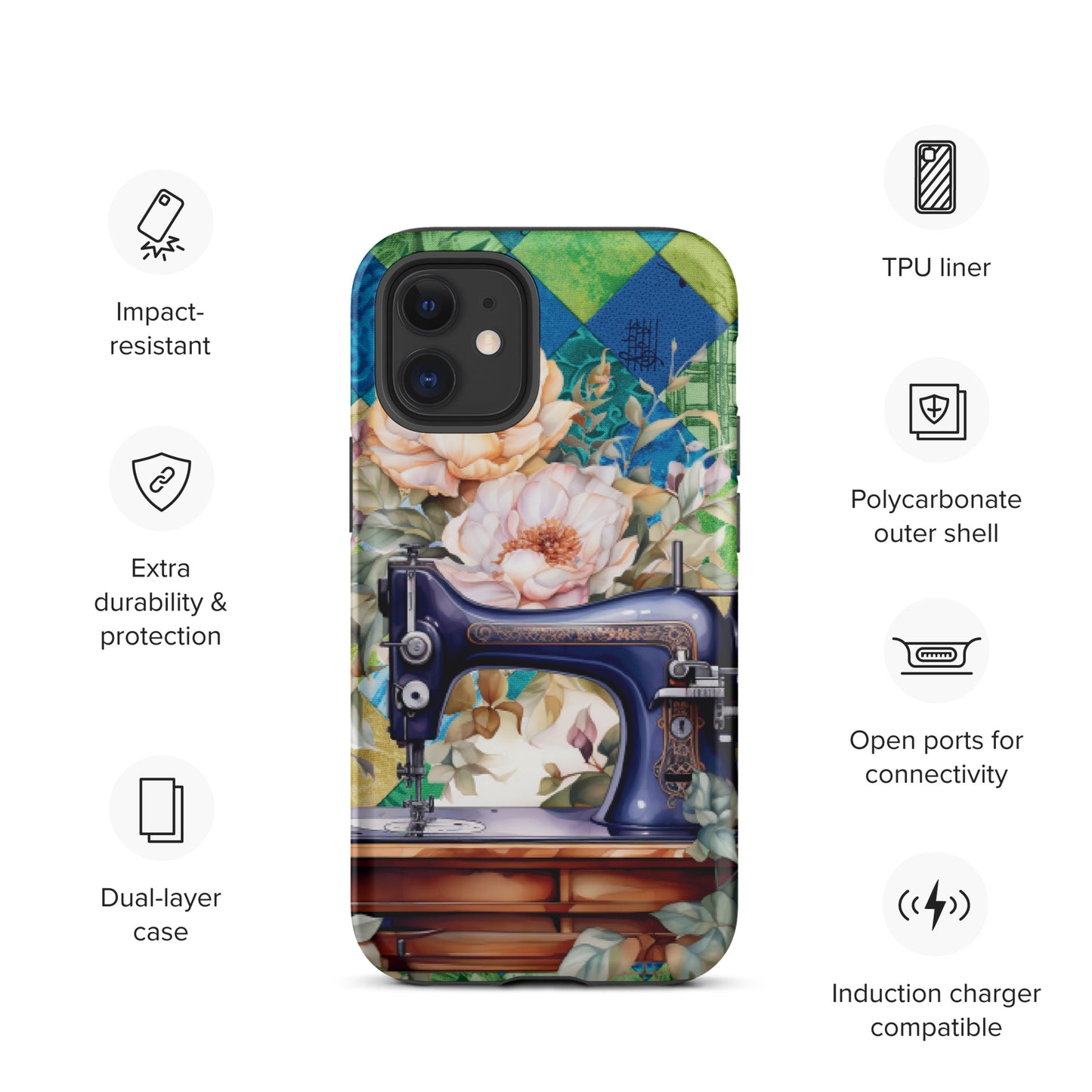 Sewing is my Therapy Tough Case for iPhone® CedarHill Country Market