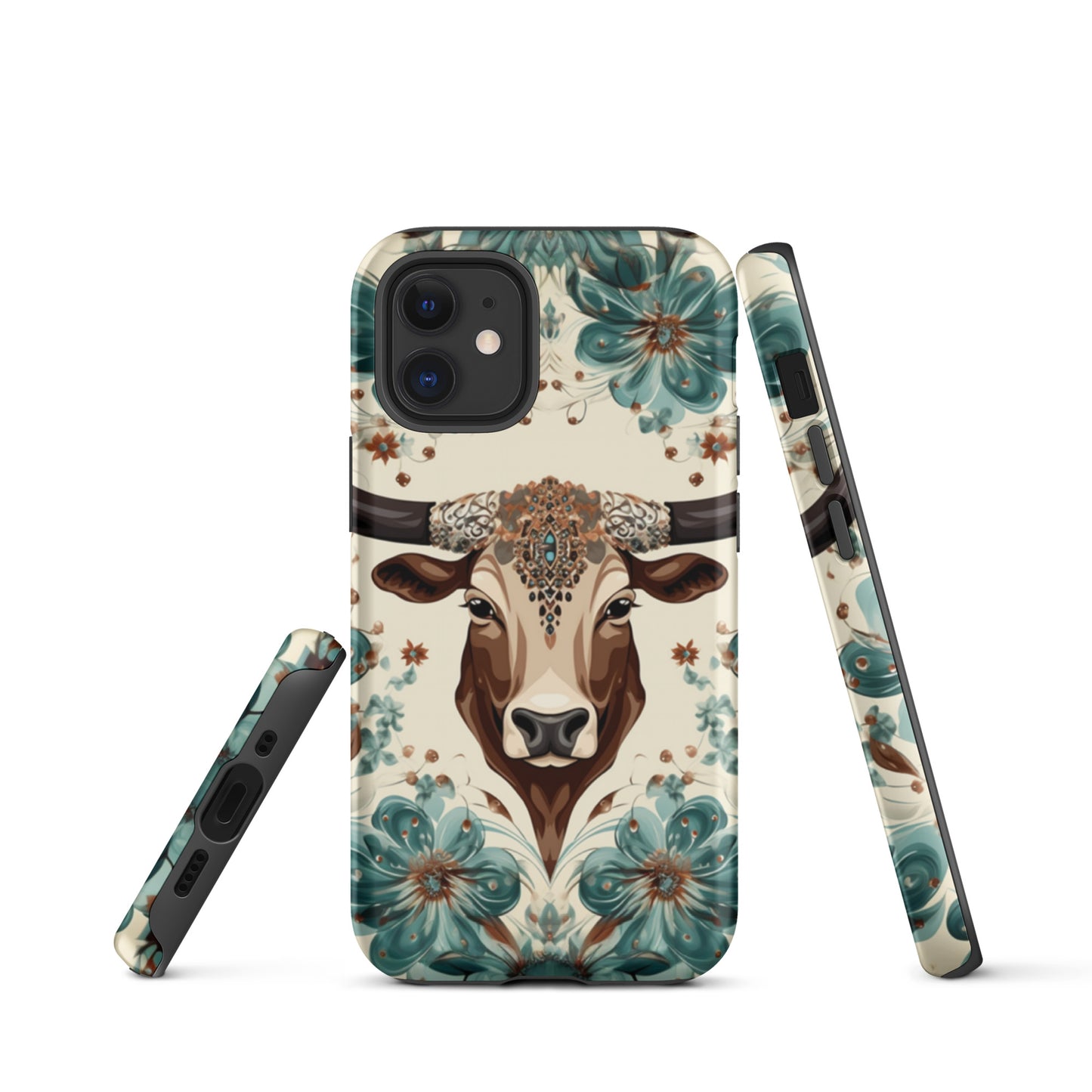 Rancho Rose Bull Head Western Tough Case for iPhone® CedarHill Country Market