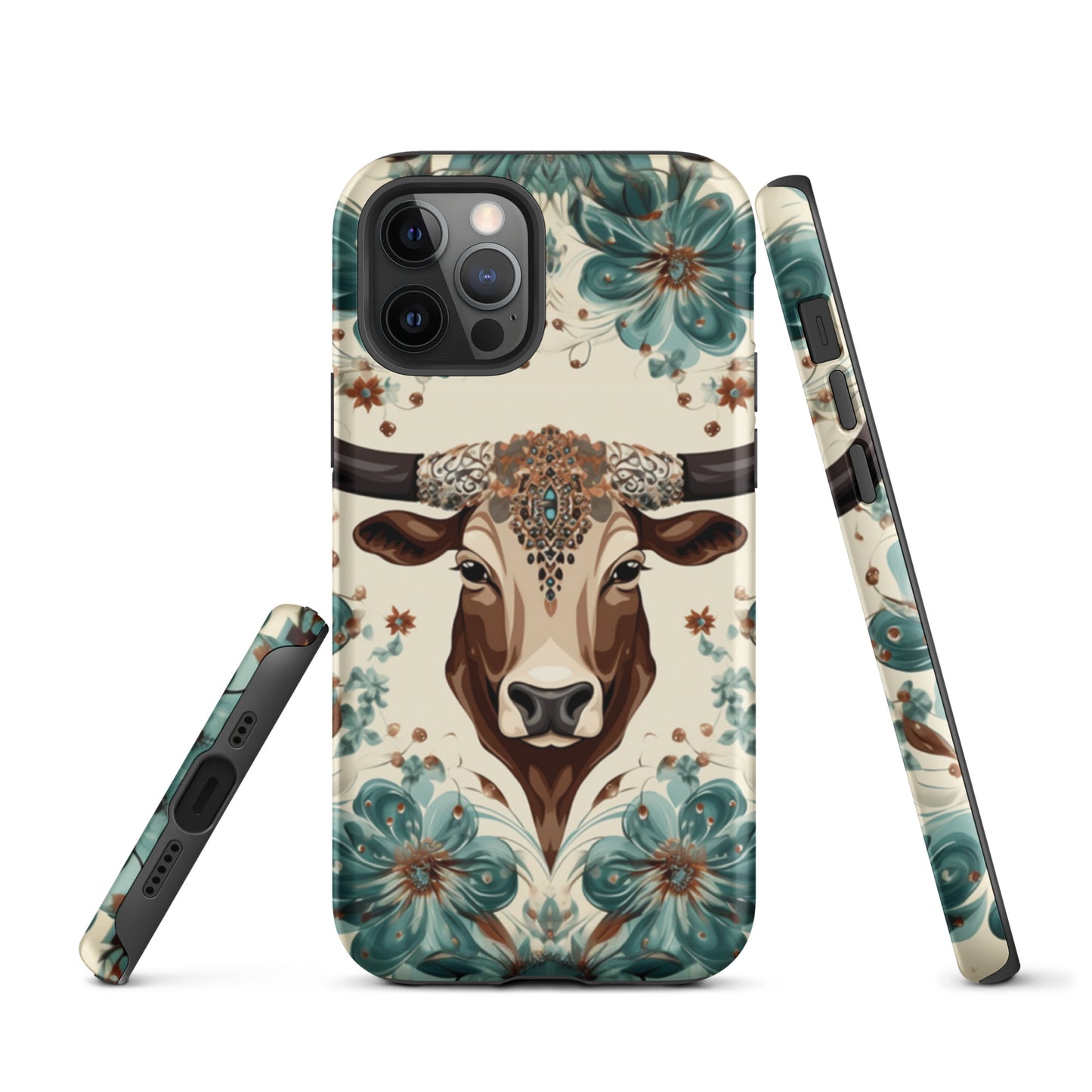 Rancho Rose Bull Head Western Tough Case for iPhone® CedarHill Country Market