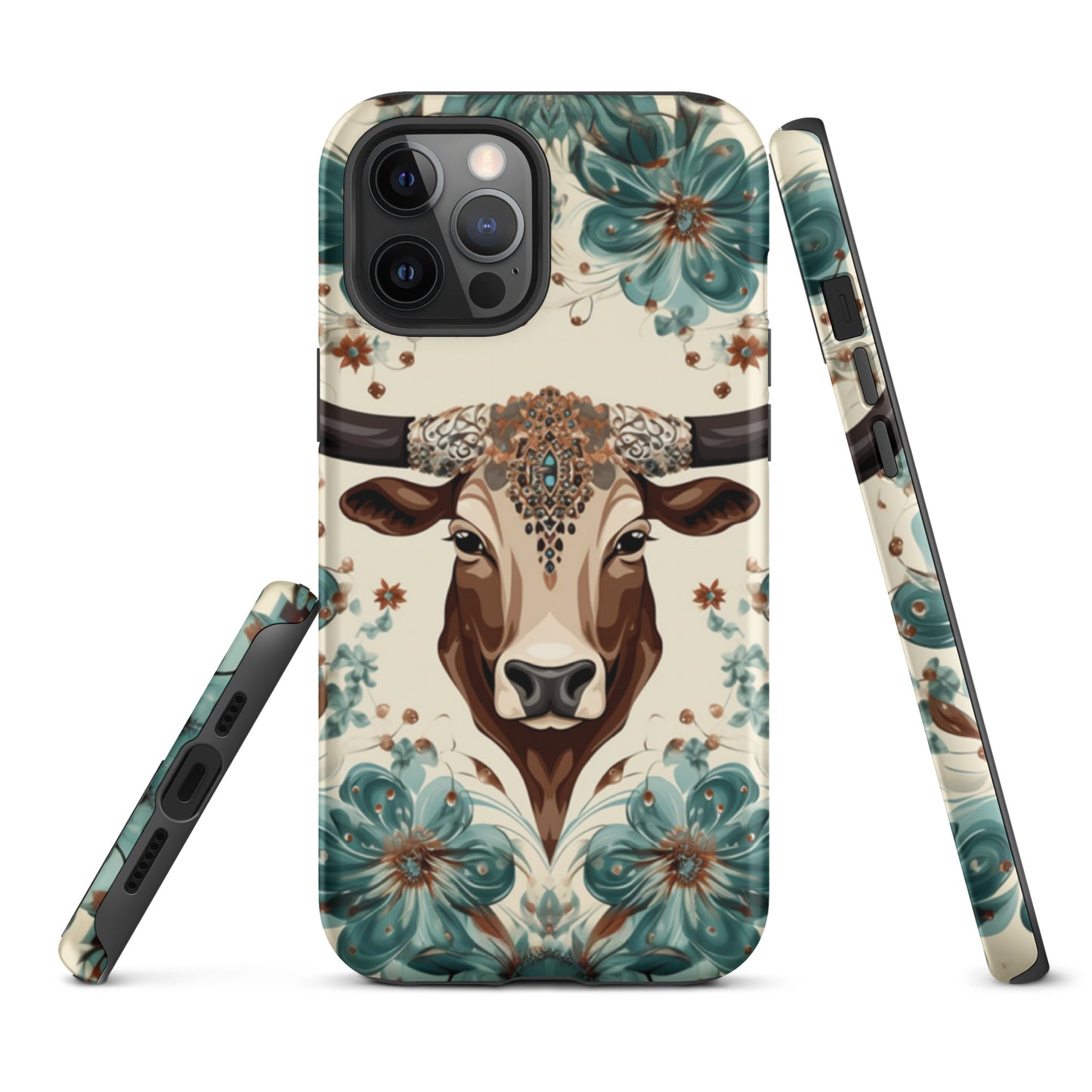 Rancho Rose Bull Head Western Tough Case for iPhone® CedarHill Country Market