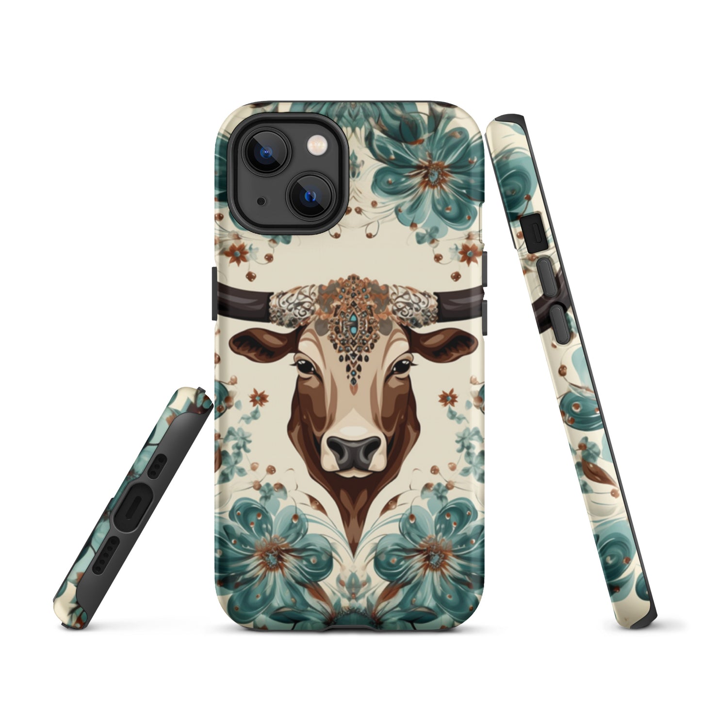 Rancho Rose Bull Head Western Tough Case for iPhone® CedarHill Country Market