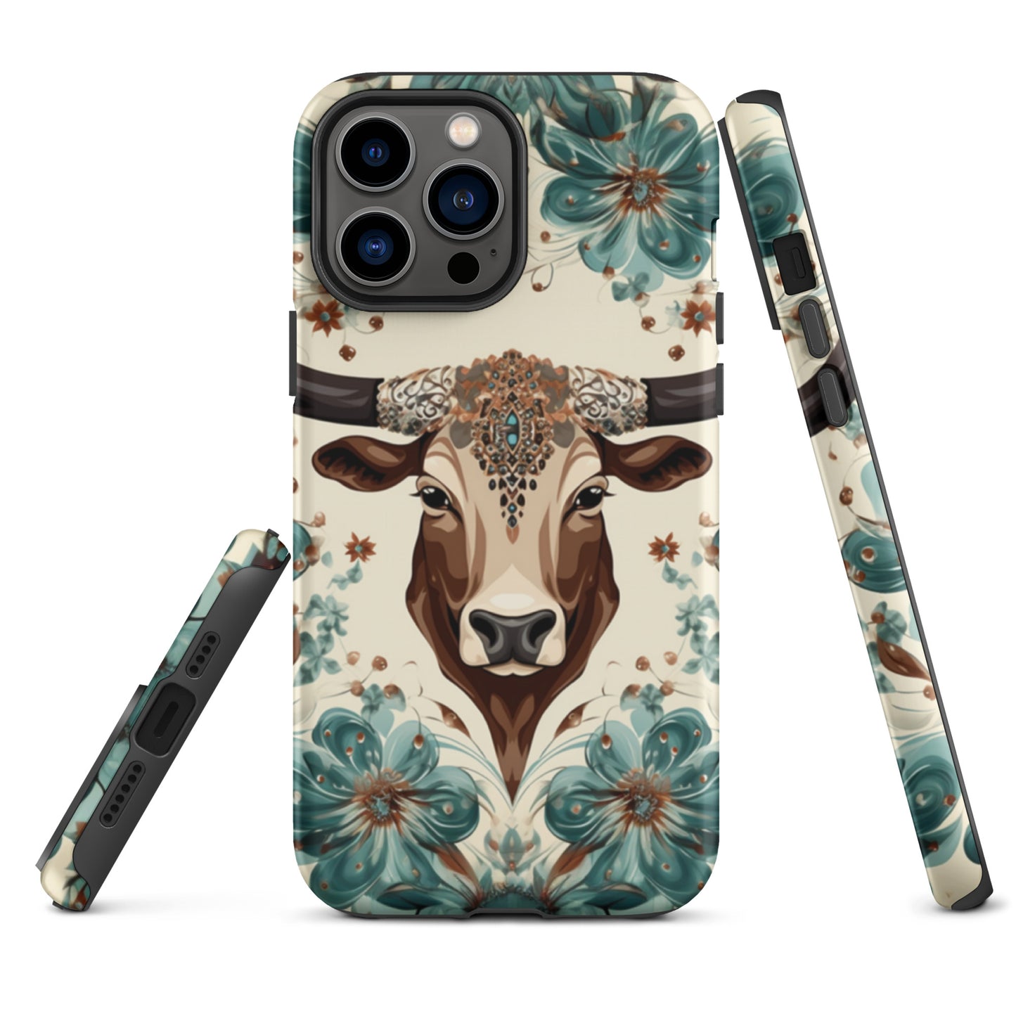 Rancho Rose Bull Head Western Tough Case for iPhone® CedarHill Country Market