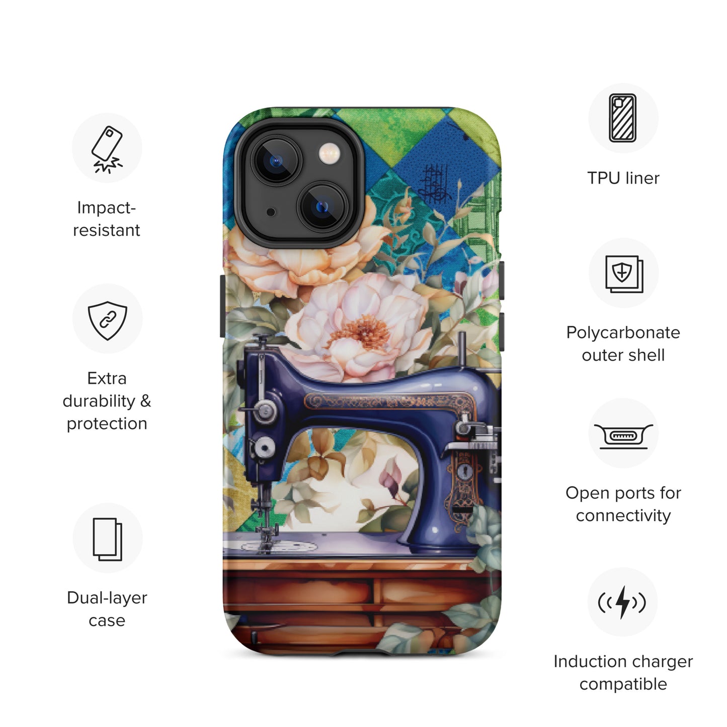 Sewing is my Therapy Tough Case for iPhone® CedarHill Country Market