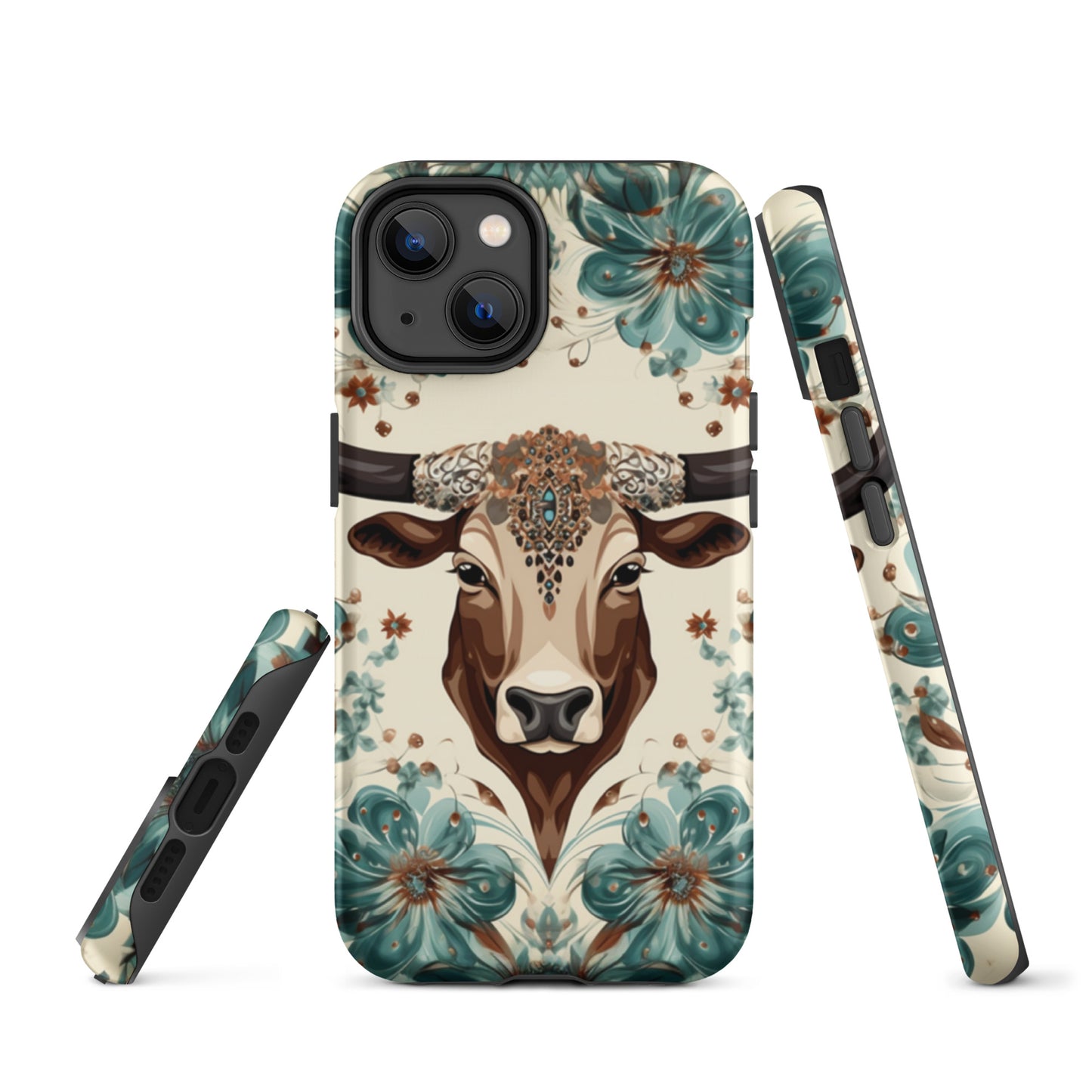 Rancho Rose Bull Head Western Tough Case for iPhone® CedarHill Country Market