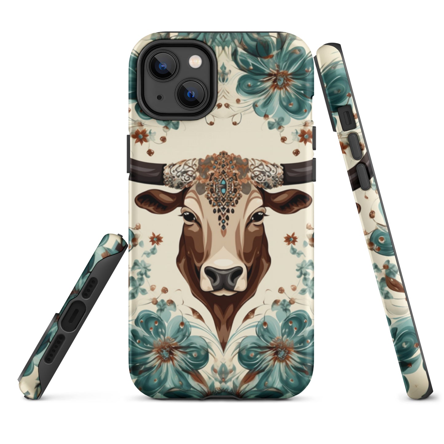 Rancho Rose Bull Head Western Tough Case for iPhone® CedarHill Country Market