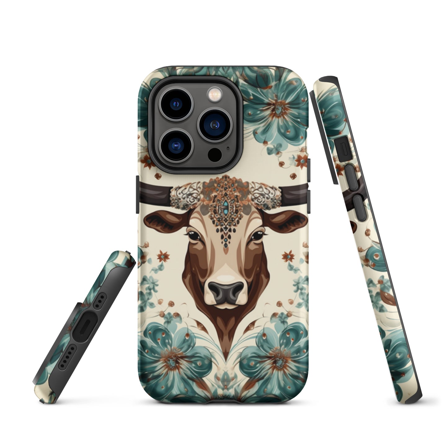 Rancho Rose Bull Head Western Tough Case for iPhone® CedarHill Country Market