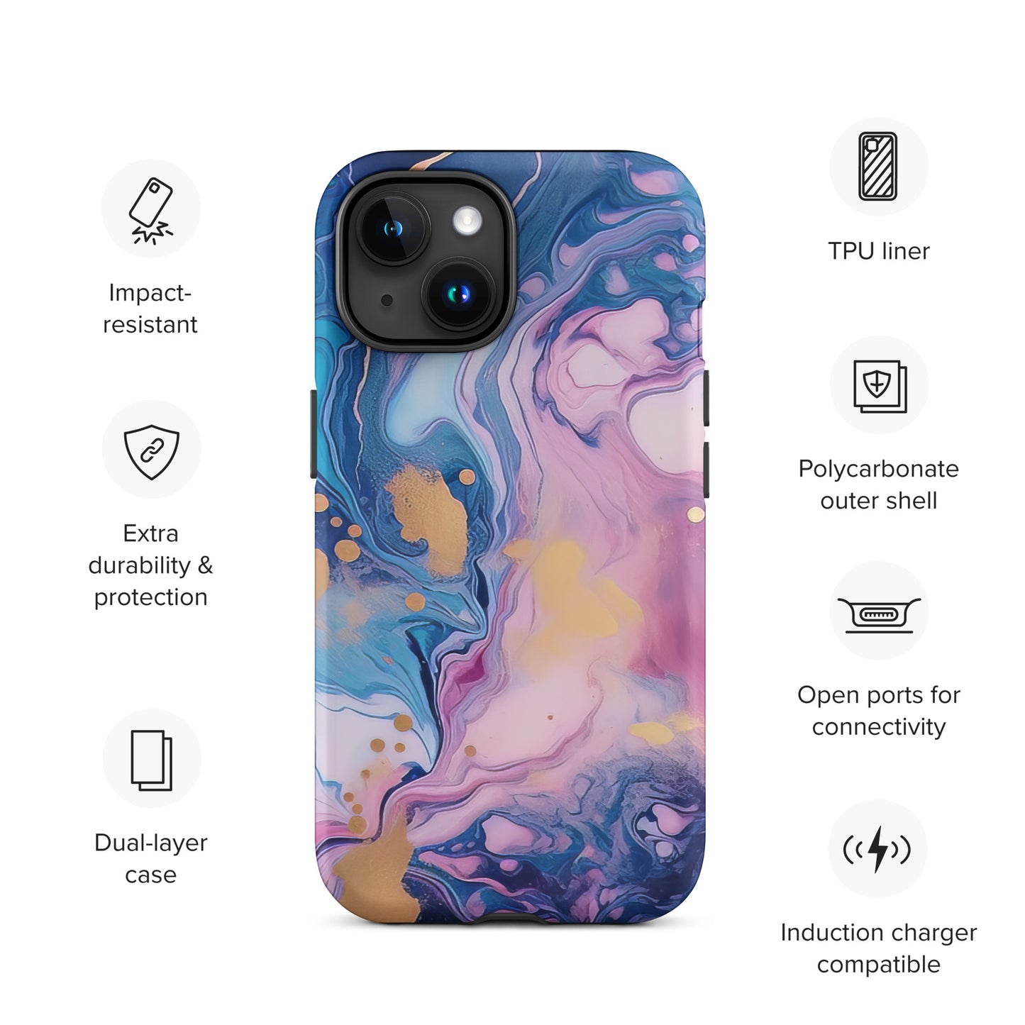 Inky Purple Tough Case for iPhone® CedarHill Country Market