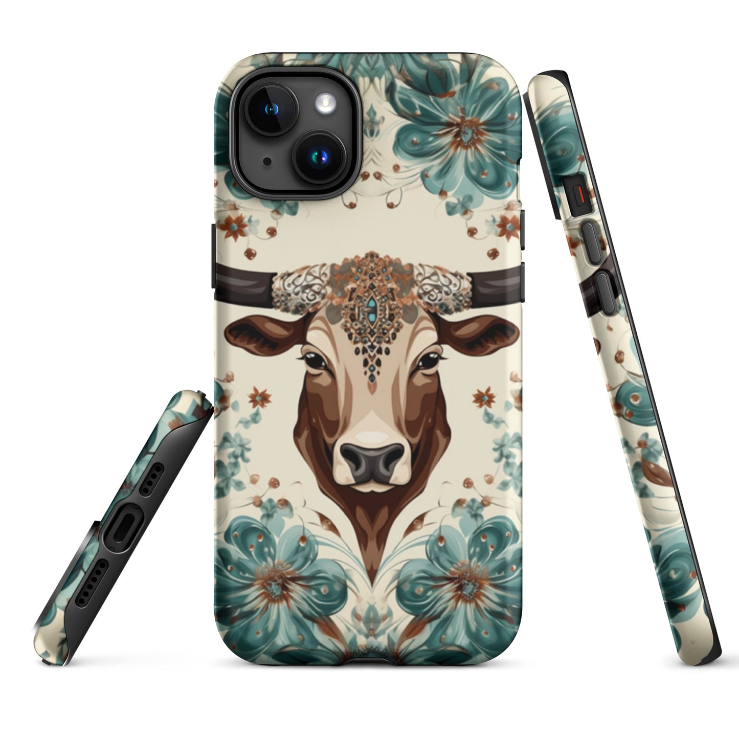 Rancho Rose Bull Head Western Tough Case for iPhone® CedarHill Country Market
