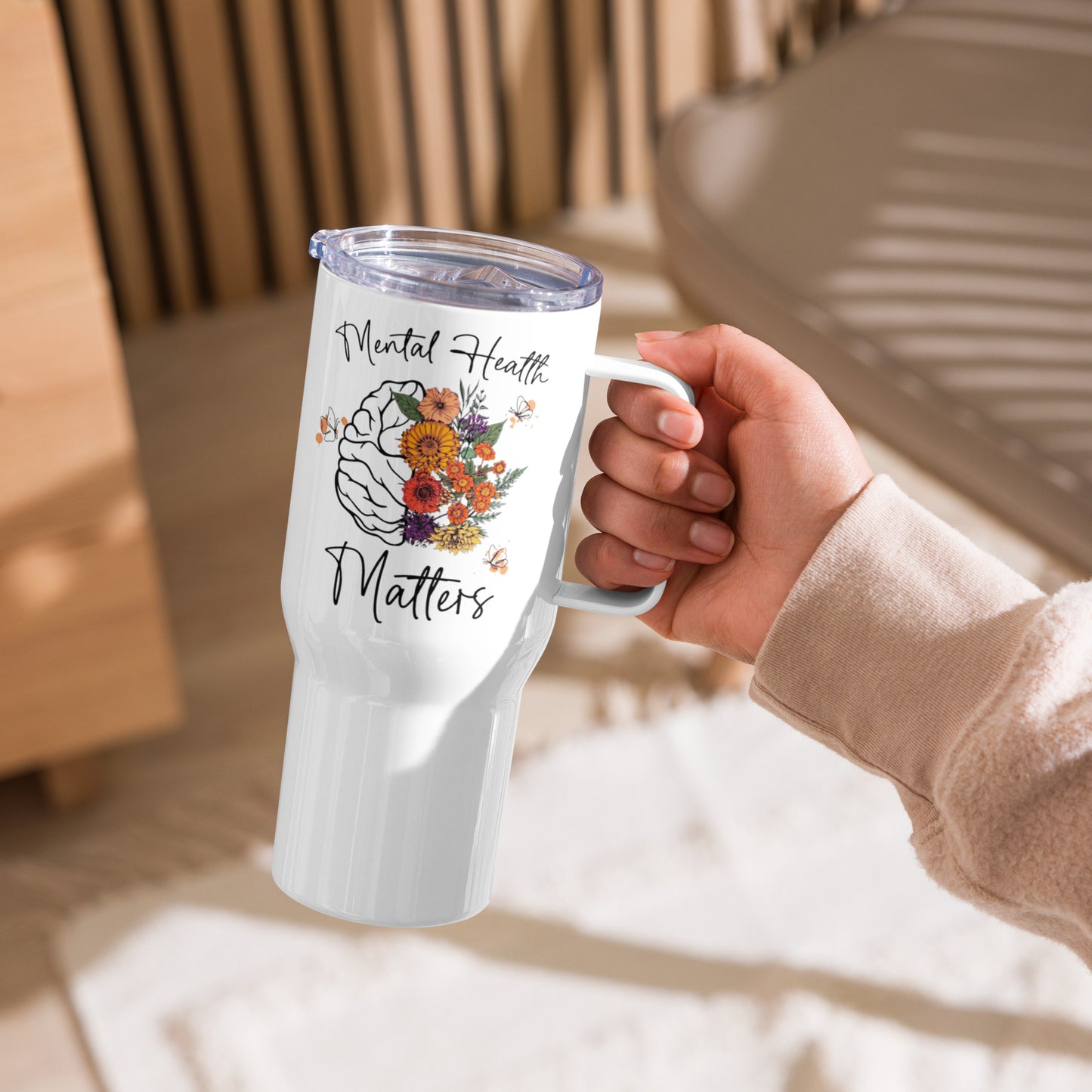 Travel mug with a handle CedarHill Country Market