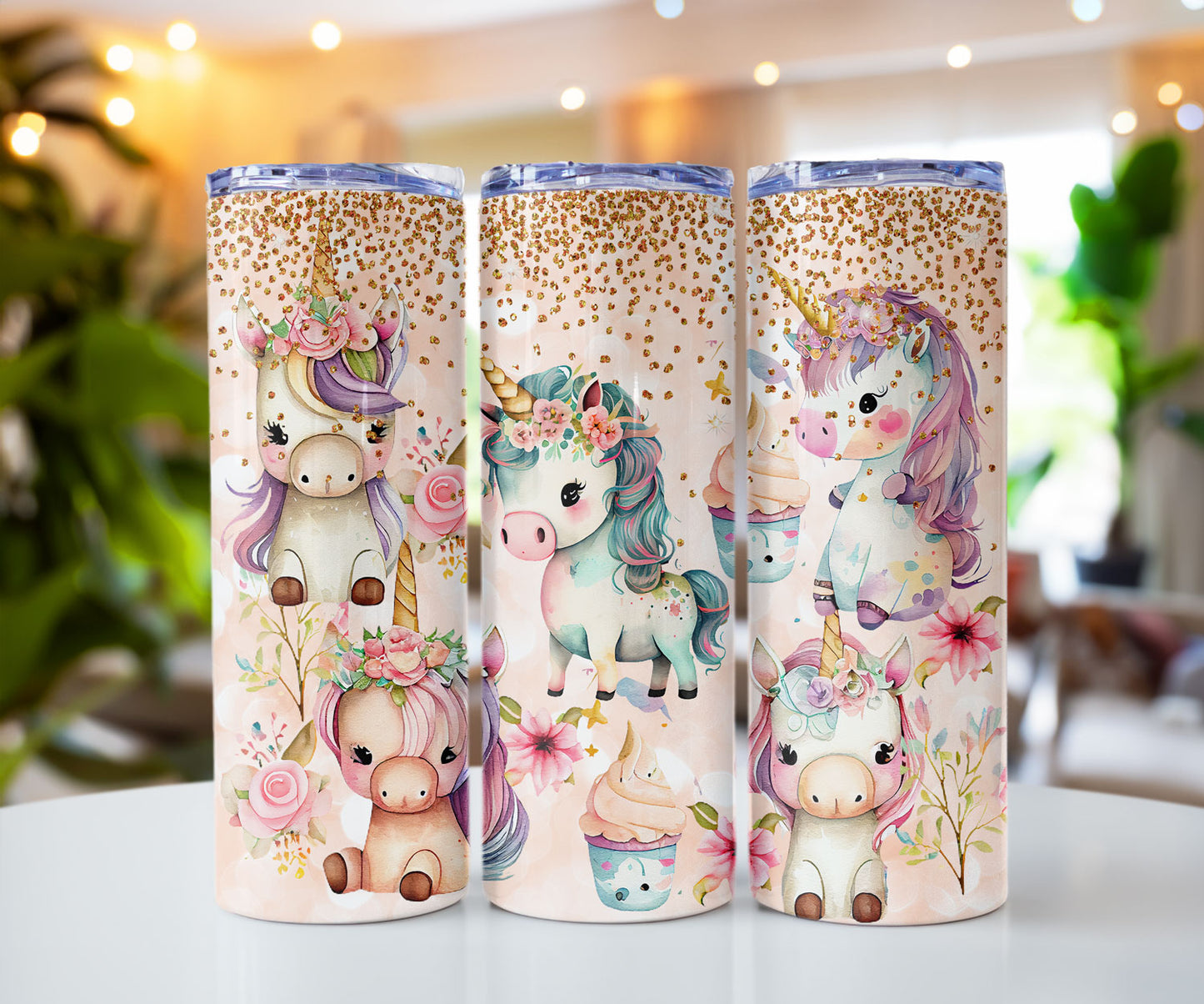 Unicorn Party Stainless steel tumbler CedarHill Country Market