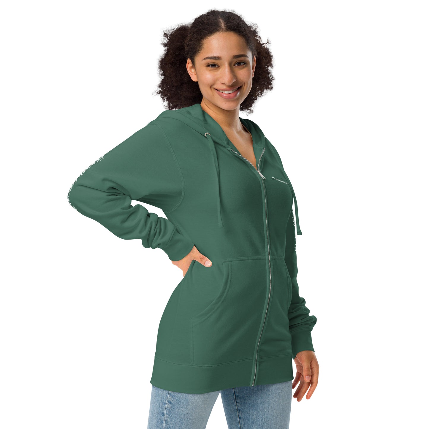 Central Market Unisex fleece zip up hoodie CedarHill Country Market