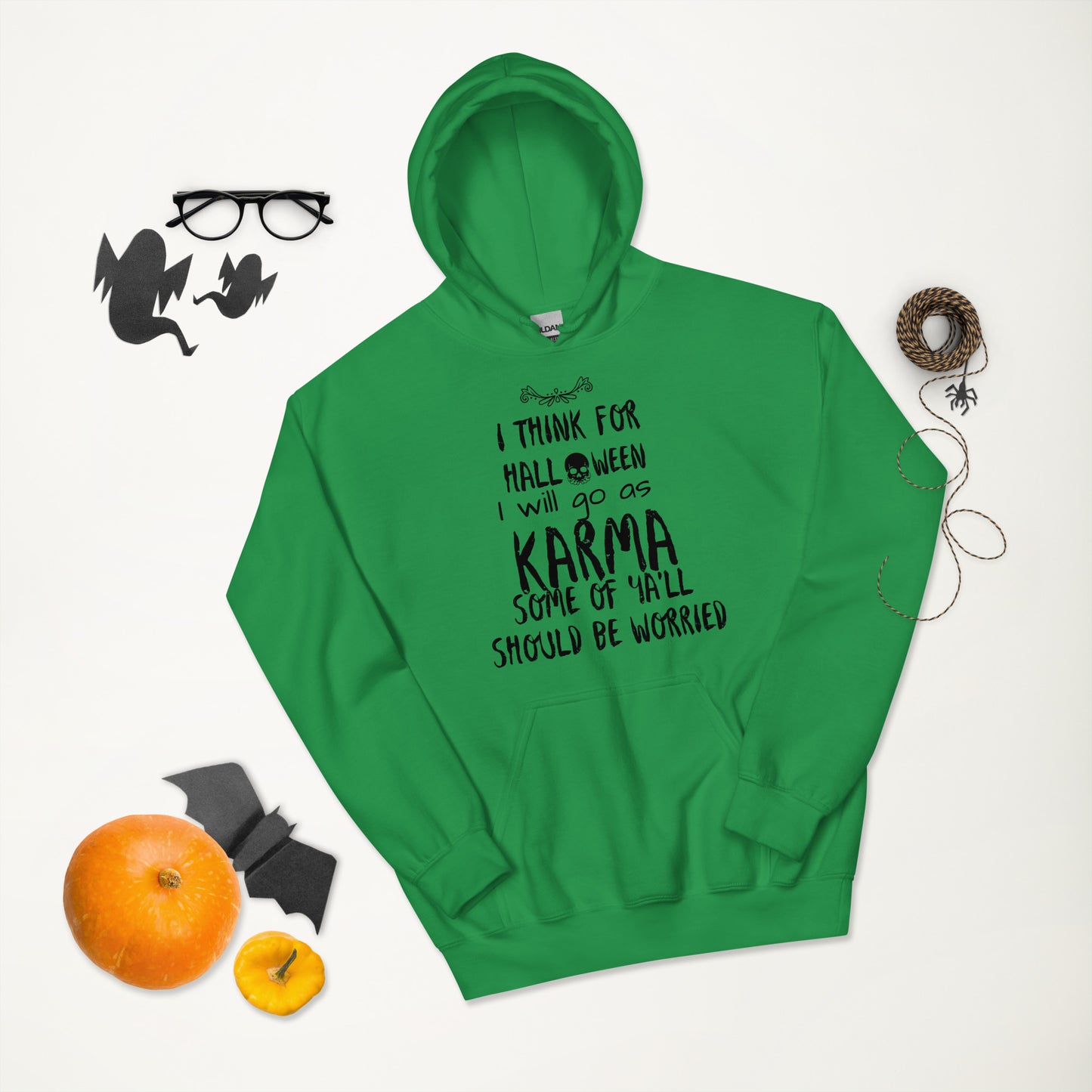 Karma Halloween Funny Sarcastic Unisex Hoodie CedarHill Country Market