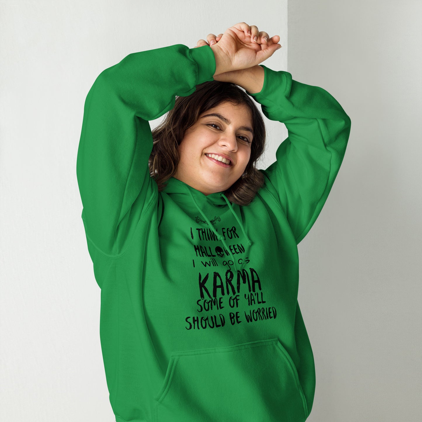 Karma Halloween Funny Sarcastic Unisex Hoodie CedarHill Country Market