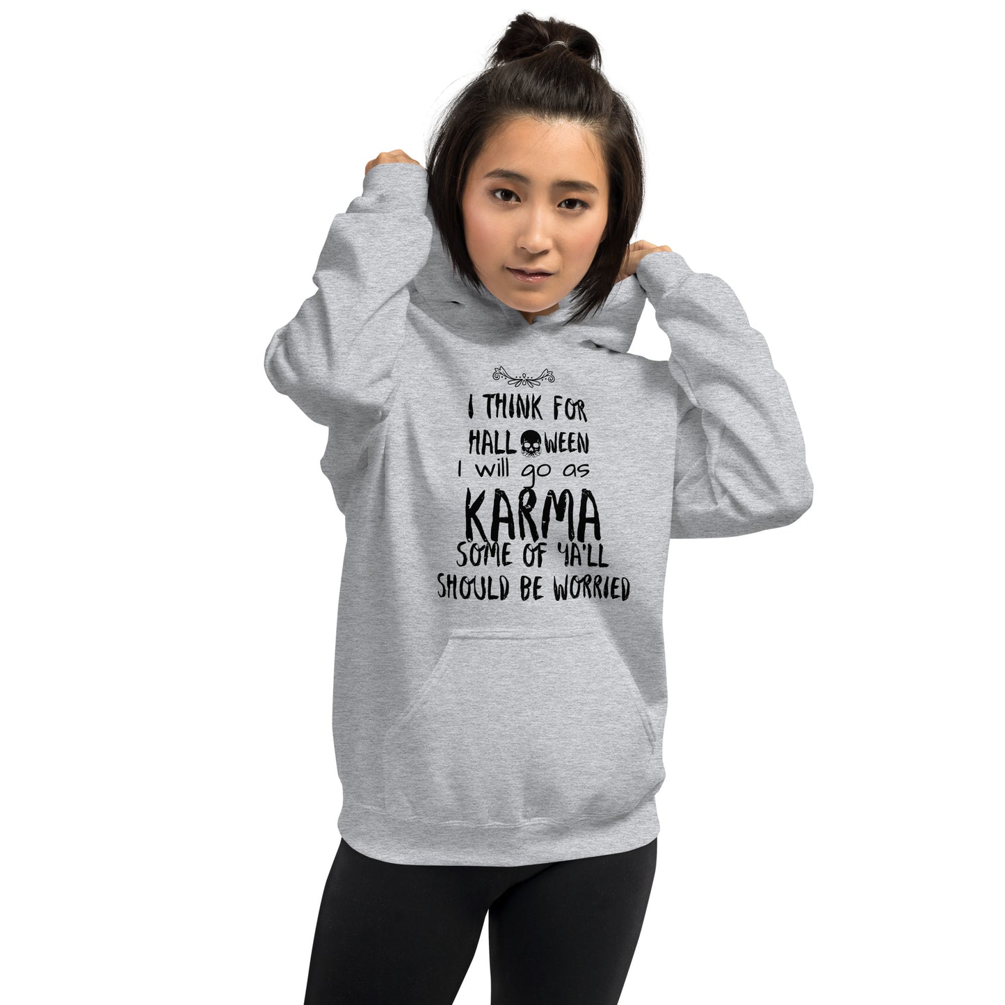 Karma Halloween Funny Sarcastic Unisex Hoodie CedarHill Country Market