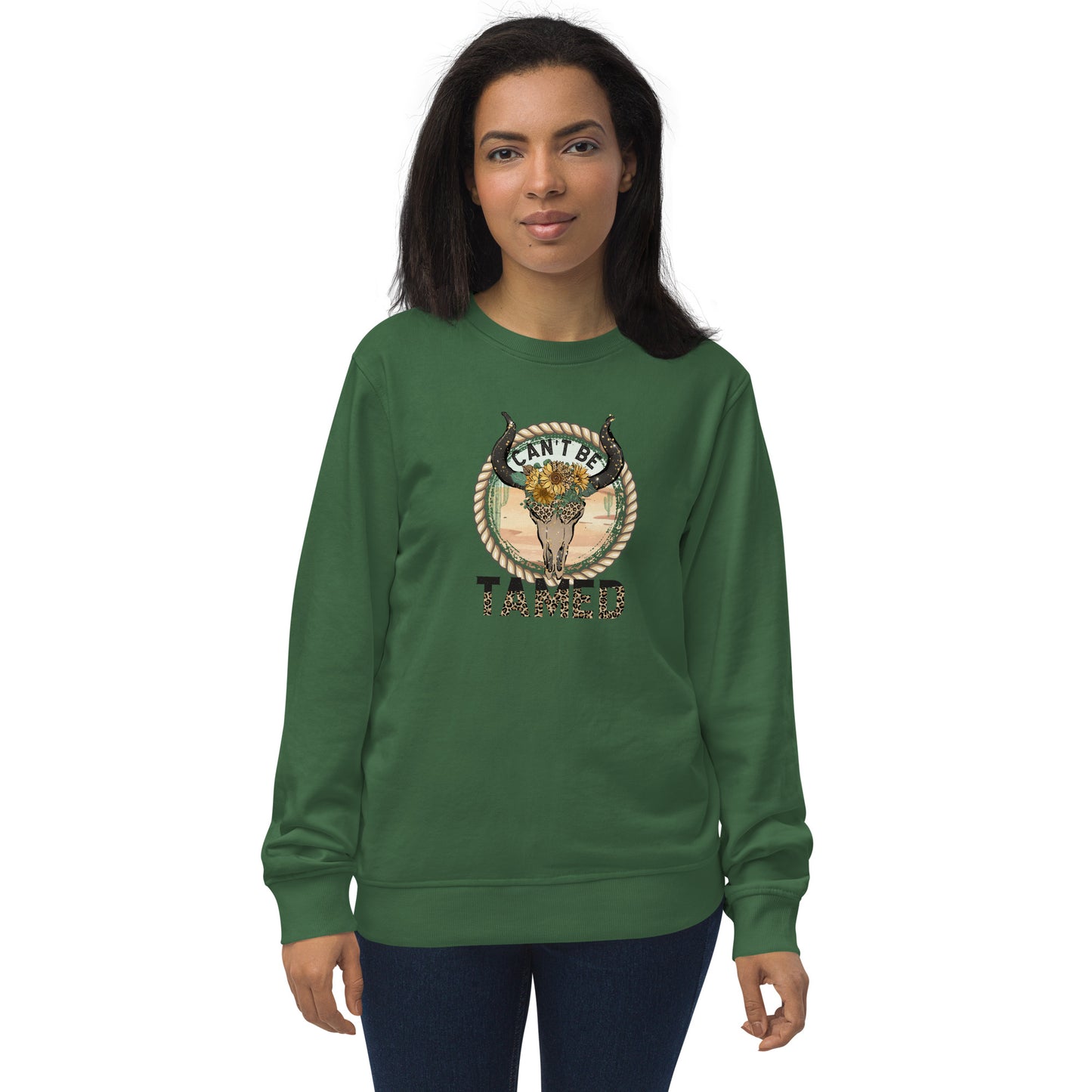 Can't Be Tamed Southwestern Western Unisex organic sweatshirt CedarHill Country Market