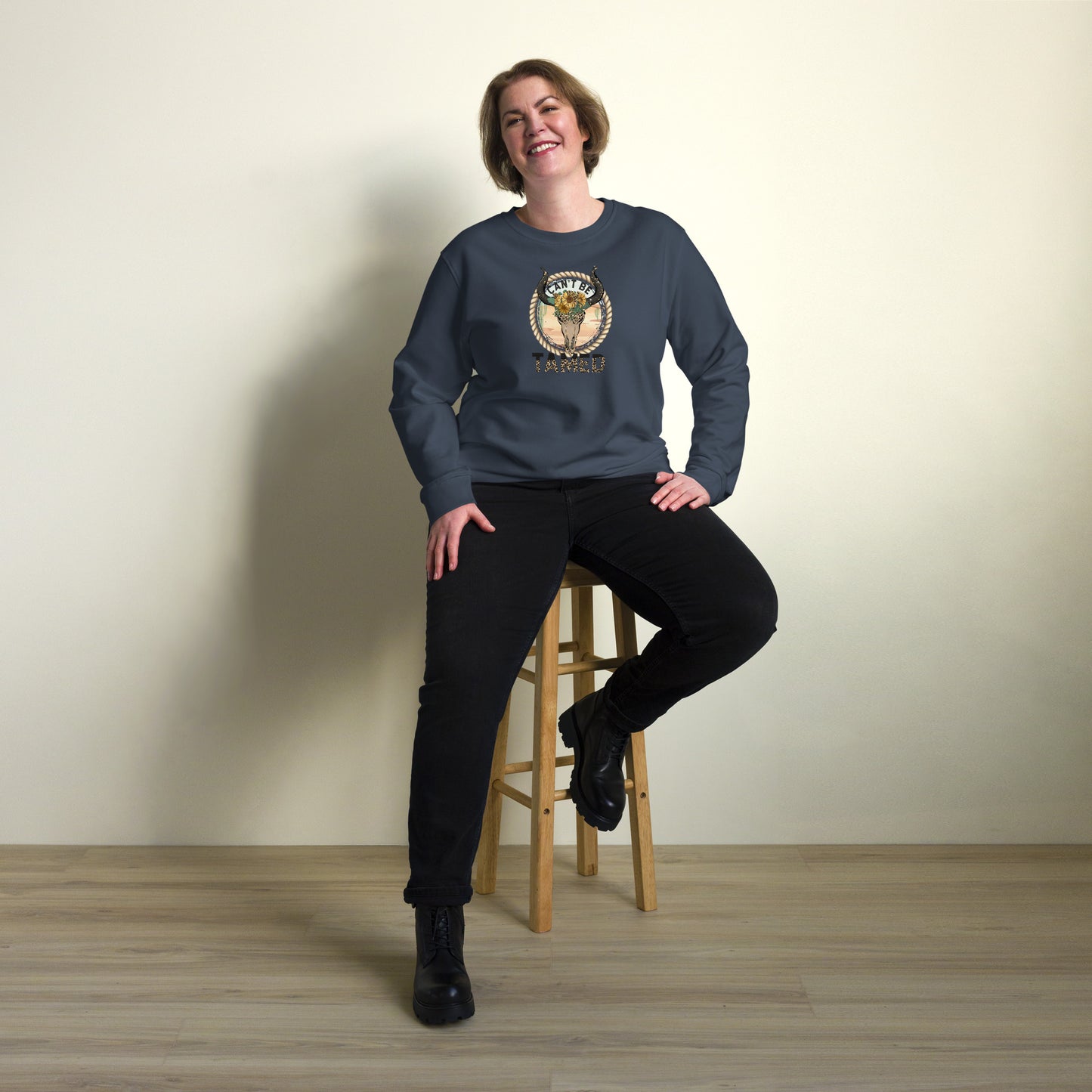 Can't Be Tamed Southwestern Western Unisex organic sweatshirt CedarHill Country Market